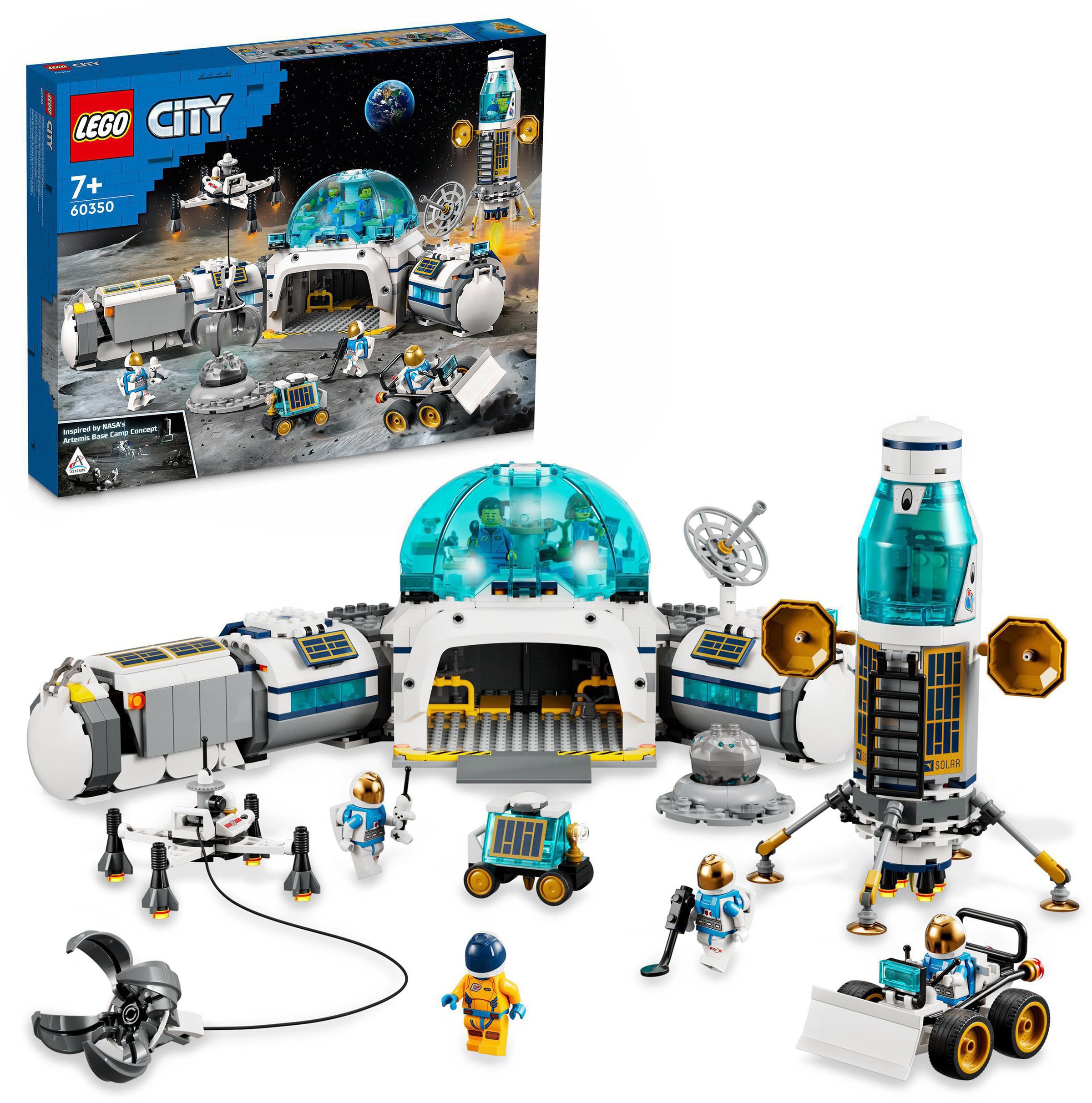 Image of LEGO® Konstruktionsspielsteine »Mond-Forschungsbasis (60350), LEGO® City«, (786 St.), Made in Europe bei Ackermann Versand Schweiz