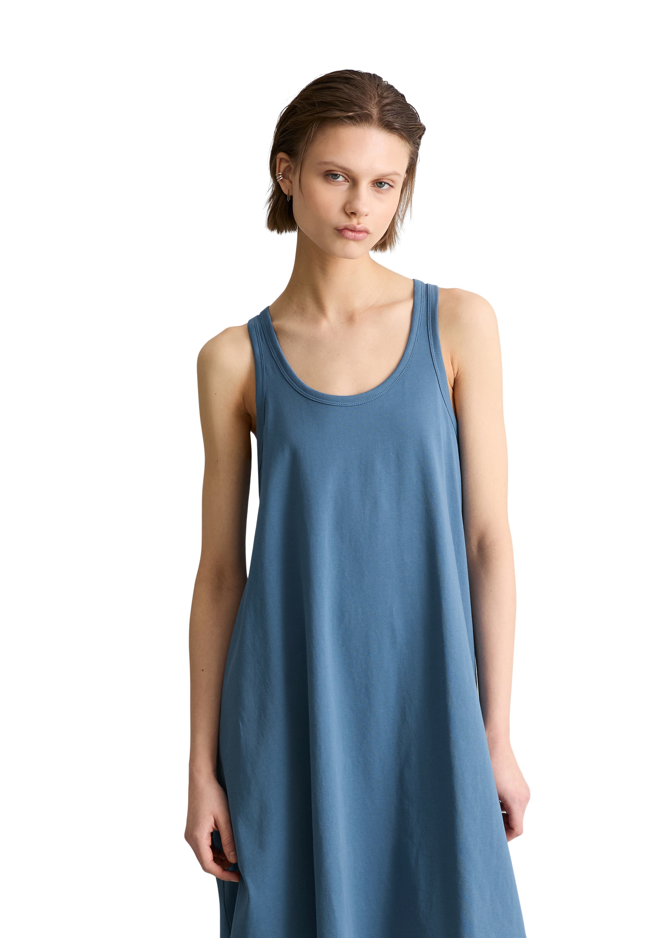 Image of Marc OPolo DENIM Jerseykleid ärmellos, A-Shape aus Organic Cotton