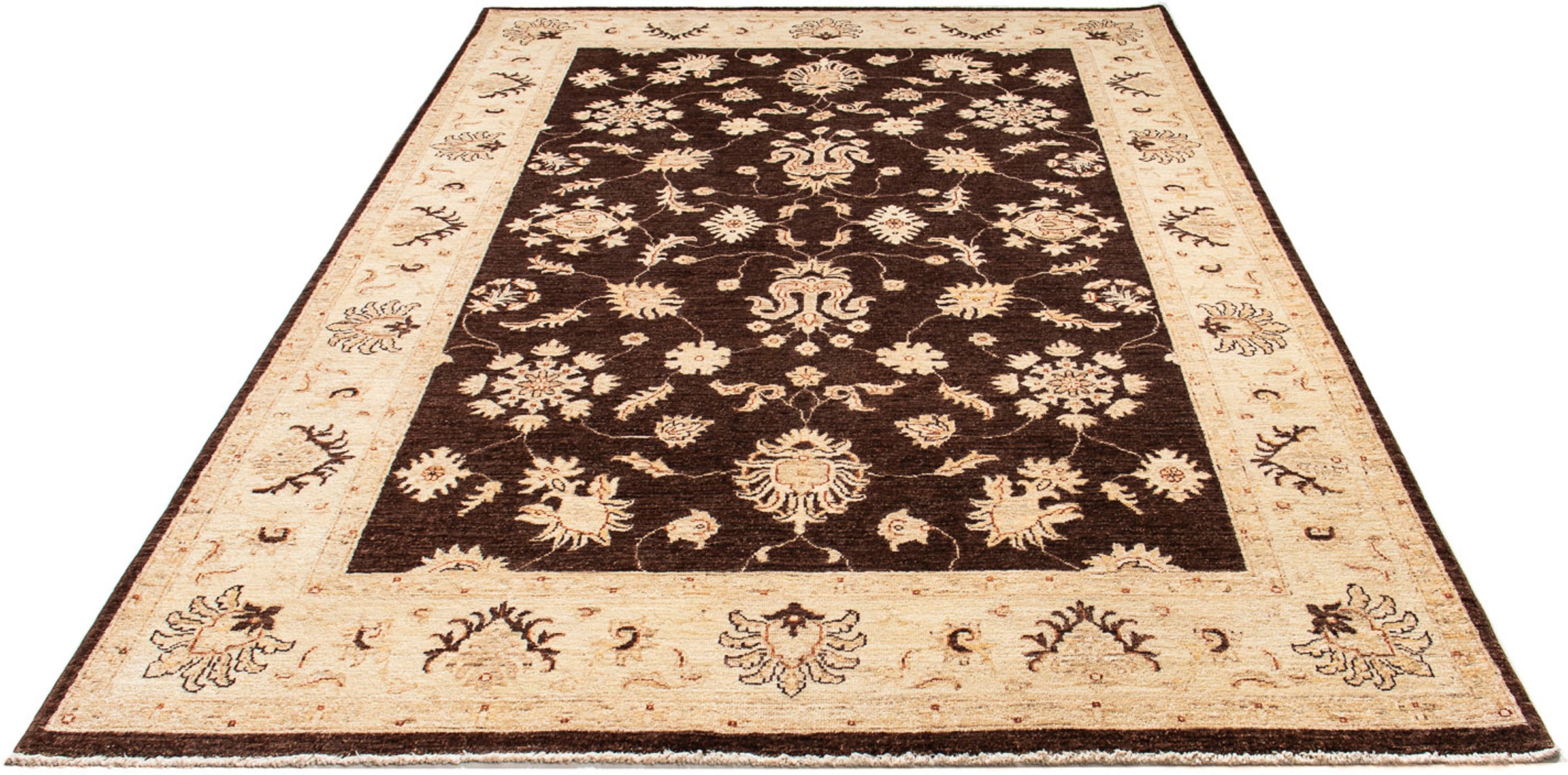 Image of morgenland Orientteppich »Ziegler - 235 x 164 cm - braun«, rechteckig, 6 mm Höhe, Wohnzimmer, Handgeknüpft, Einzelstück mit Zertifikat bei Ackermann Versand Schweiz