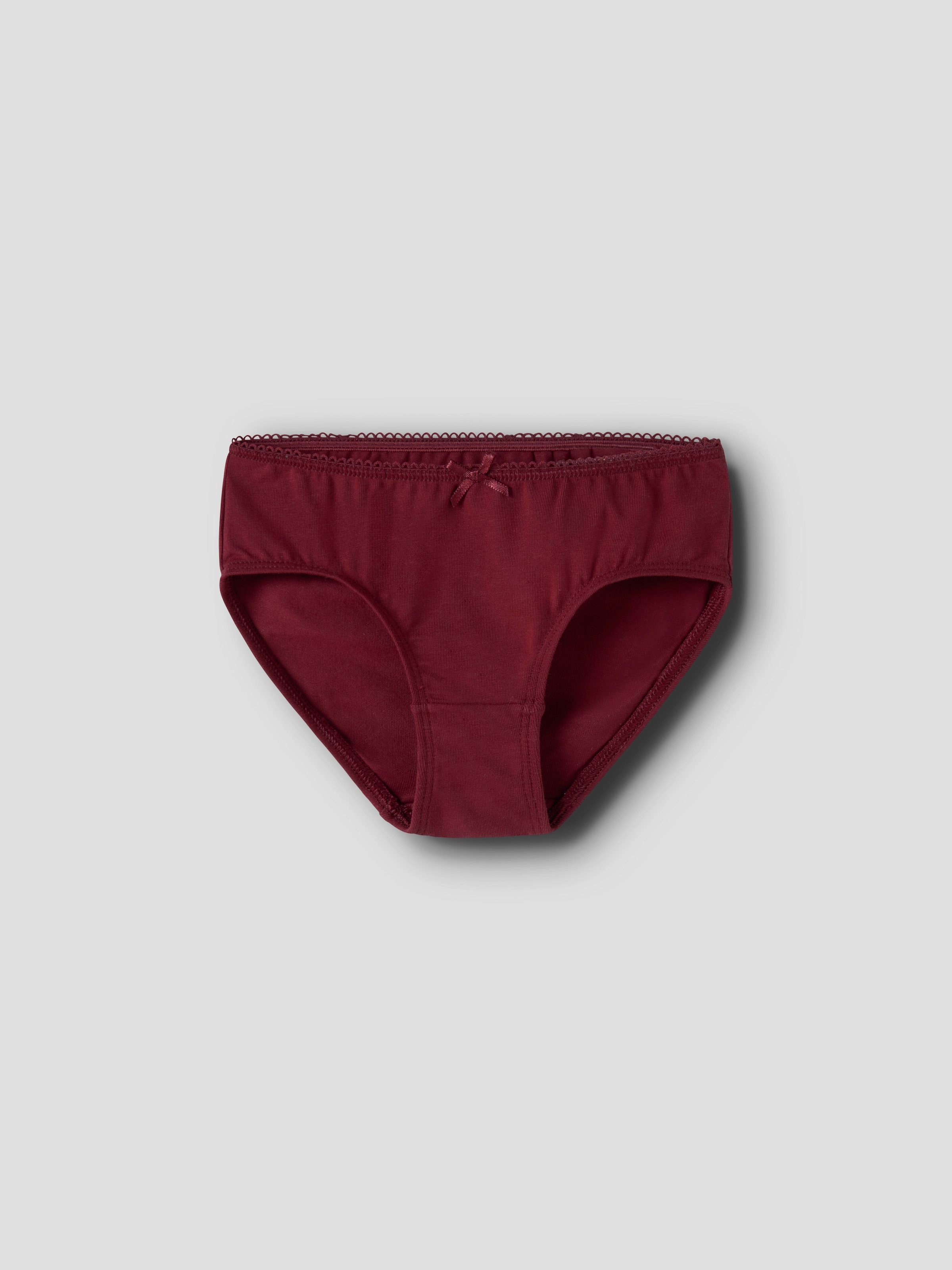 Name It Slip »NMFBRIEFS 3P CUTIE HEART« Paquet, 3 cuis mélange de coton, 2x uni et 1x imprimé dans le lot