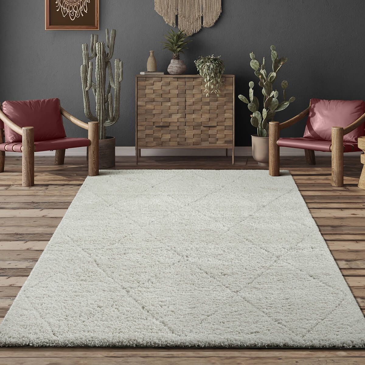 Image of the carpet Teppich "Bahar Shaggy" rechteckig 30 mm Höhe