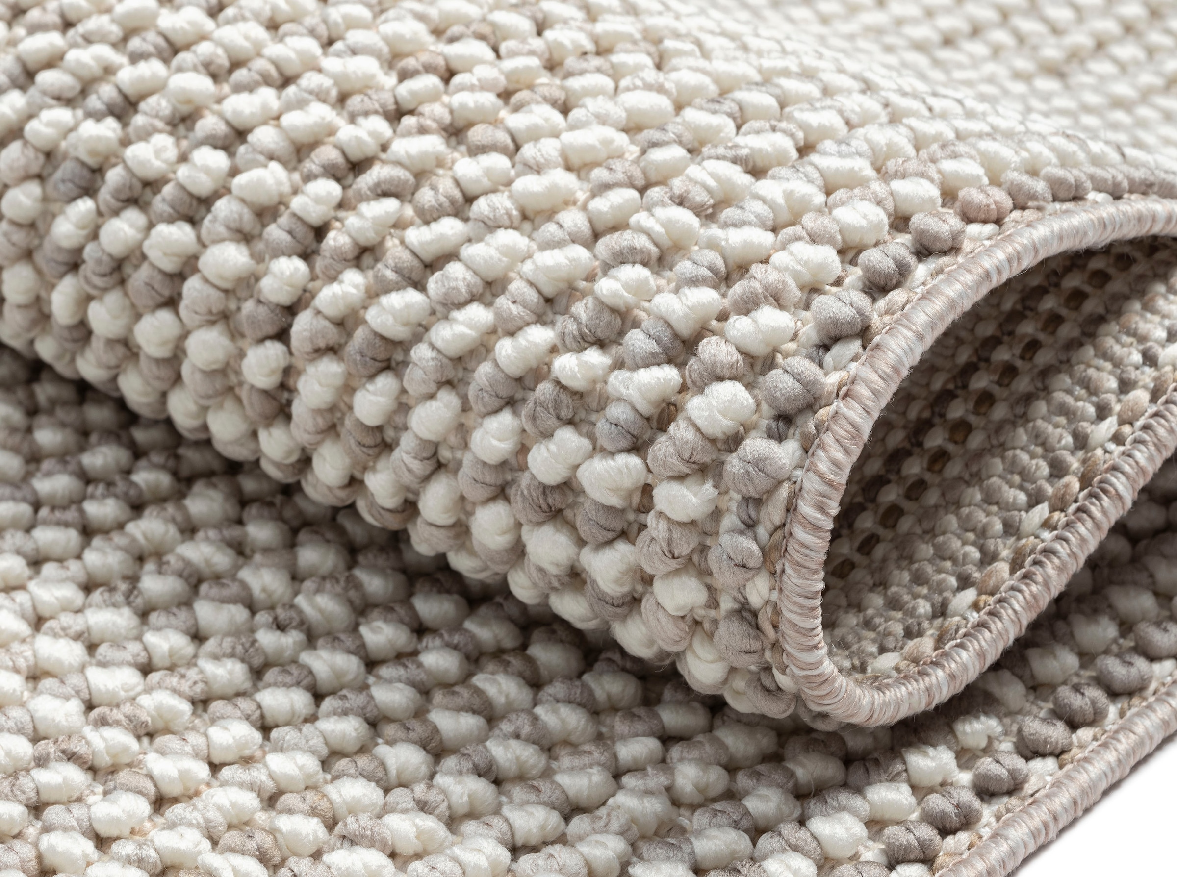 Myflair Möbel & Accessoires Tapis »Ava« Rectangulaire 7 mm Höhe Uni Farben, meliert, Sisal-Optik, auch in rund erhältlich, mit Fransen