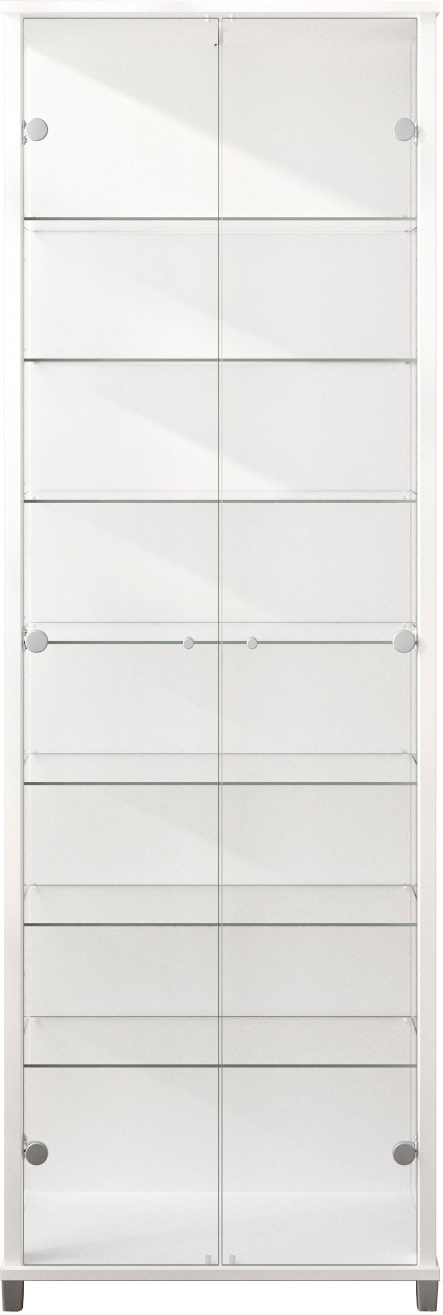 fif möbel Vitrine »Optima« Standvitrine, 2 Glastüren, 7 Böden, vielseitig, perfekt für Sammler