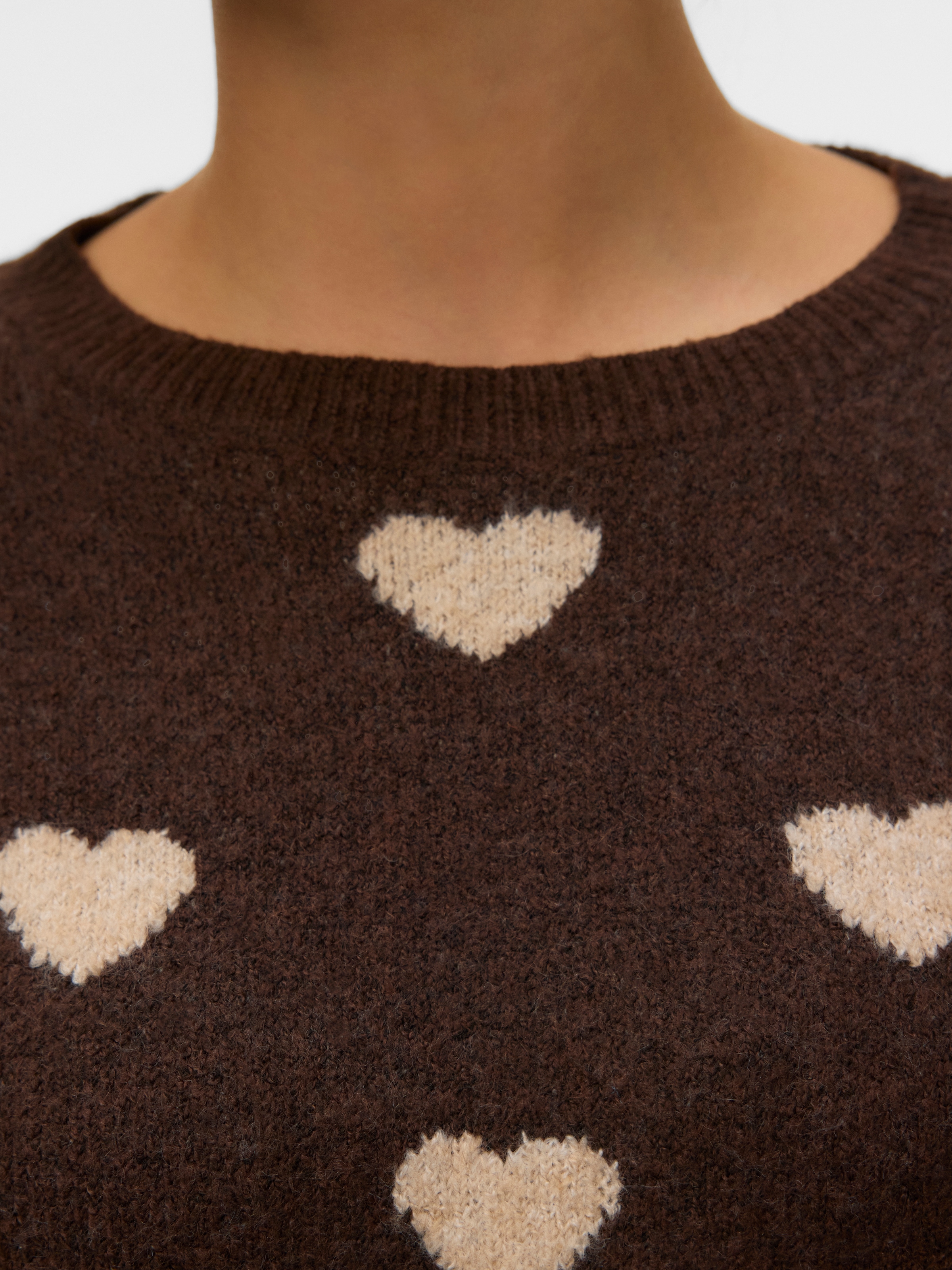 Vero Moda Strickpullover »AWHEART LS O-NECK KNIT NOOS«