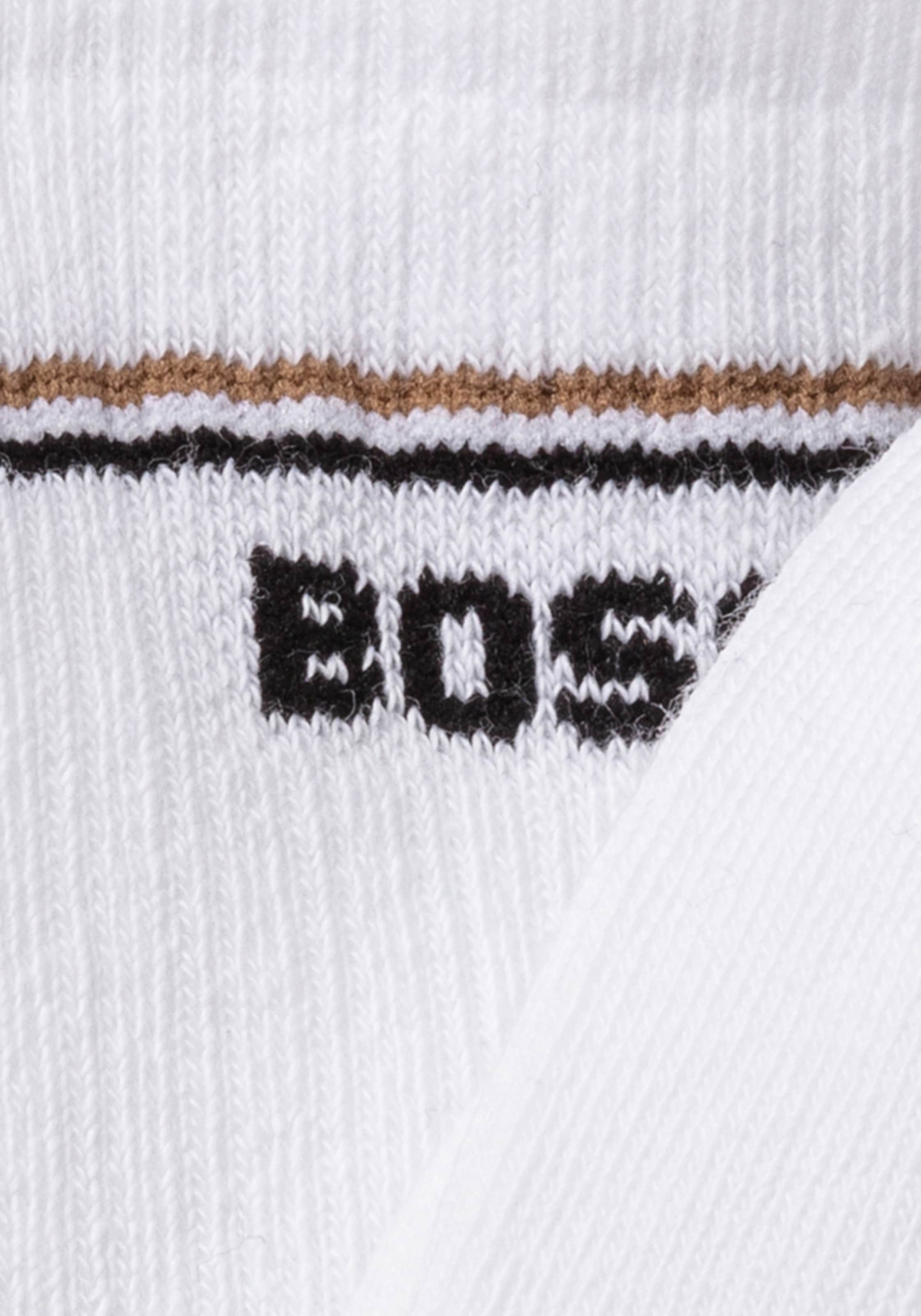 BOSS Socken »2P QS Iconic CC W«, (Packung, 2 Paar, 2er), mit BOSS-Logoschriftzug
