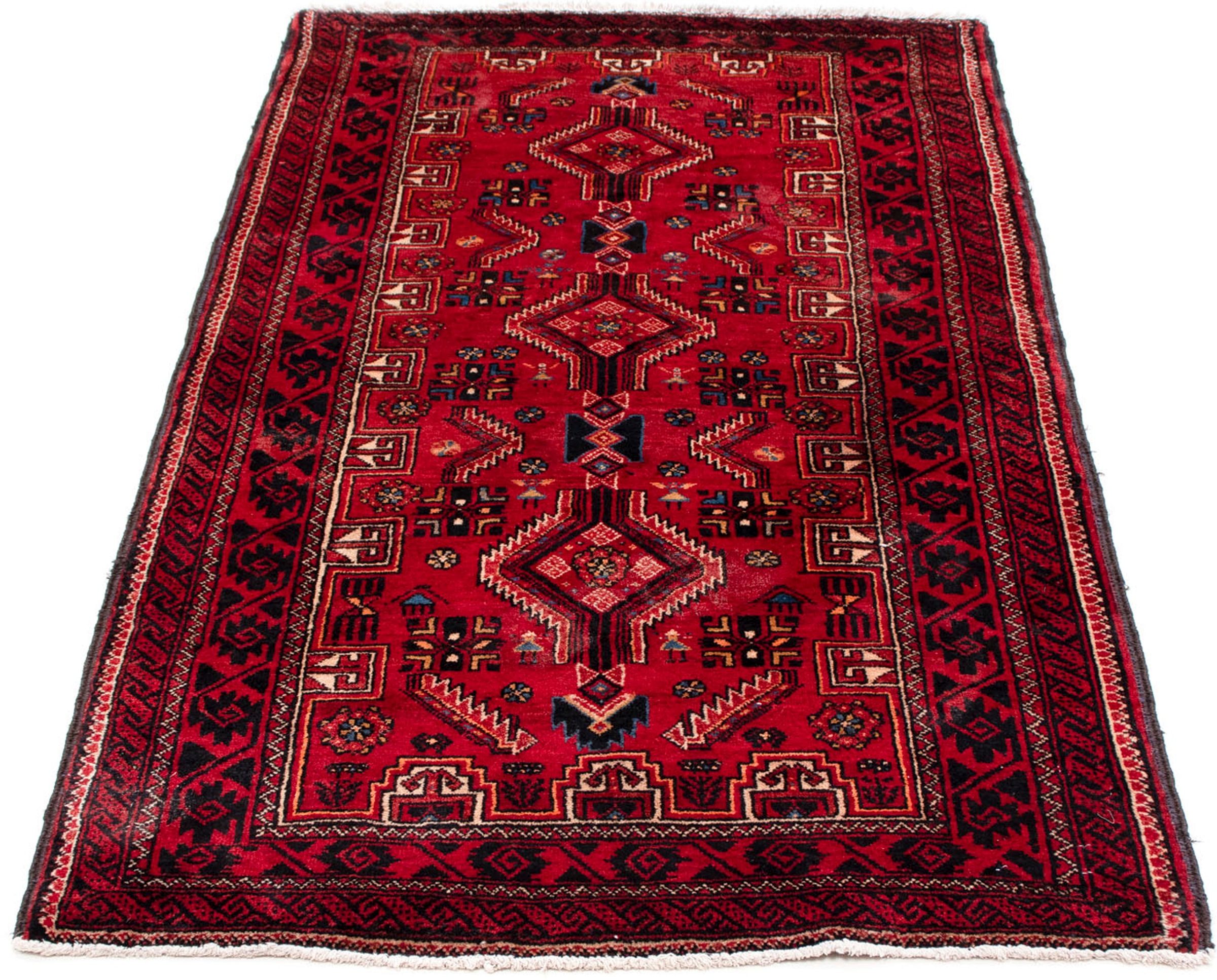 Image of morgenland Orientteppich »Belutsch - 172 x 86 cm - rot«, rechteckig, 8 mm Höhe, Wohnzimmer, Handgeknüpft, Einzelstück mit Zertifikat bei Ackermann Versand Schweiz