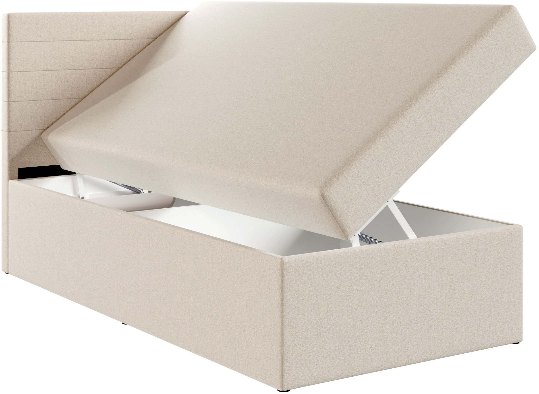 FORTE Einzelbett »LUNO inkl. Bettkasten, Breite: 100cm«