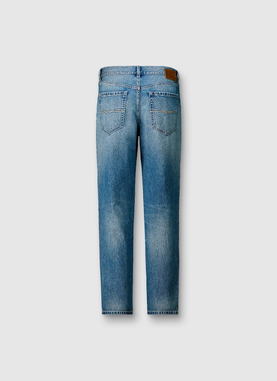 Pepe Jeans 5-Pocket-Jeans »TAPERED JEANS CAMDEN« aus Baumwoll-Denim, tiefer Schritt