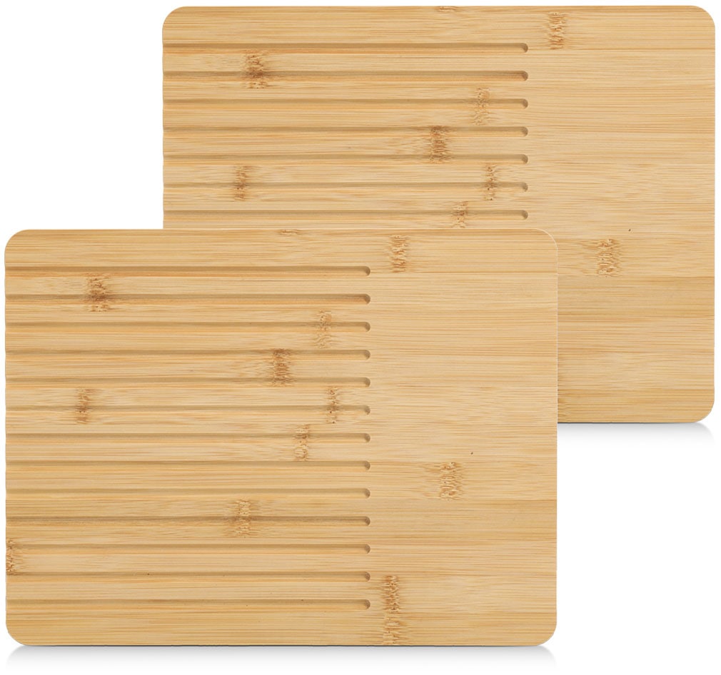 Image of Zeller Present Schneidebrett "Brot-Schneidebrett, 2-tlg., Bambus" pflegeleicht, flexibel, handlich