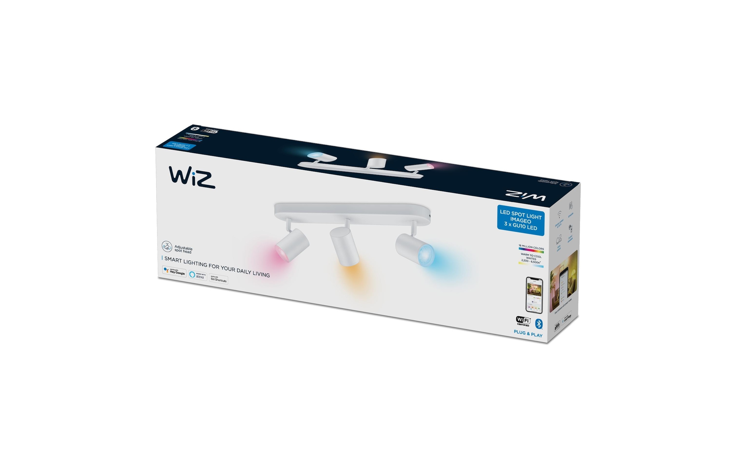 Deckenleuchte »WiZ Spots 3x5W W 2200-6500K«, 3 flammig