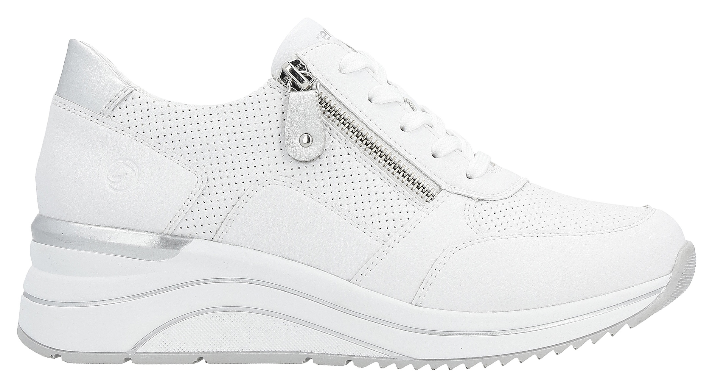 Remonte Baskets compensées  , Freizeitschuh, Halbschuh, Schnürschuh mit Schaftrandpolsterung