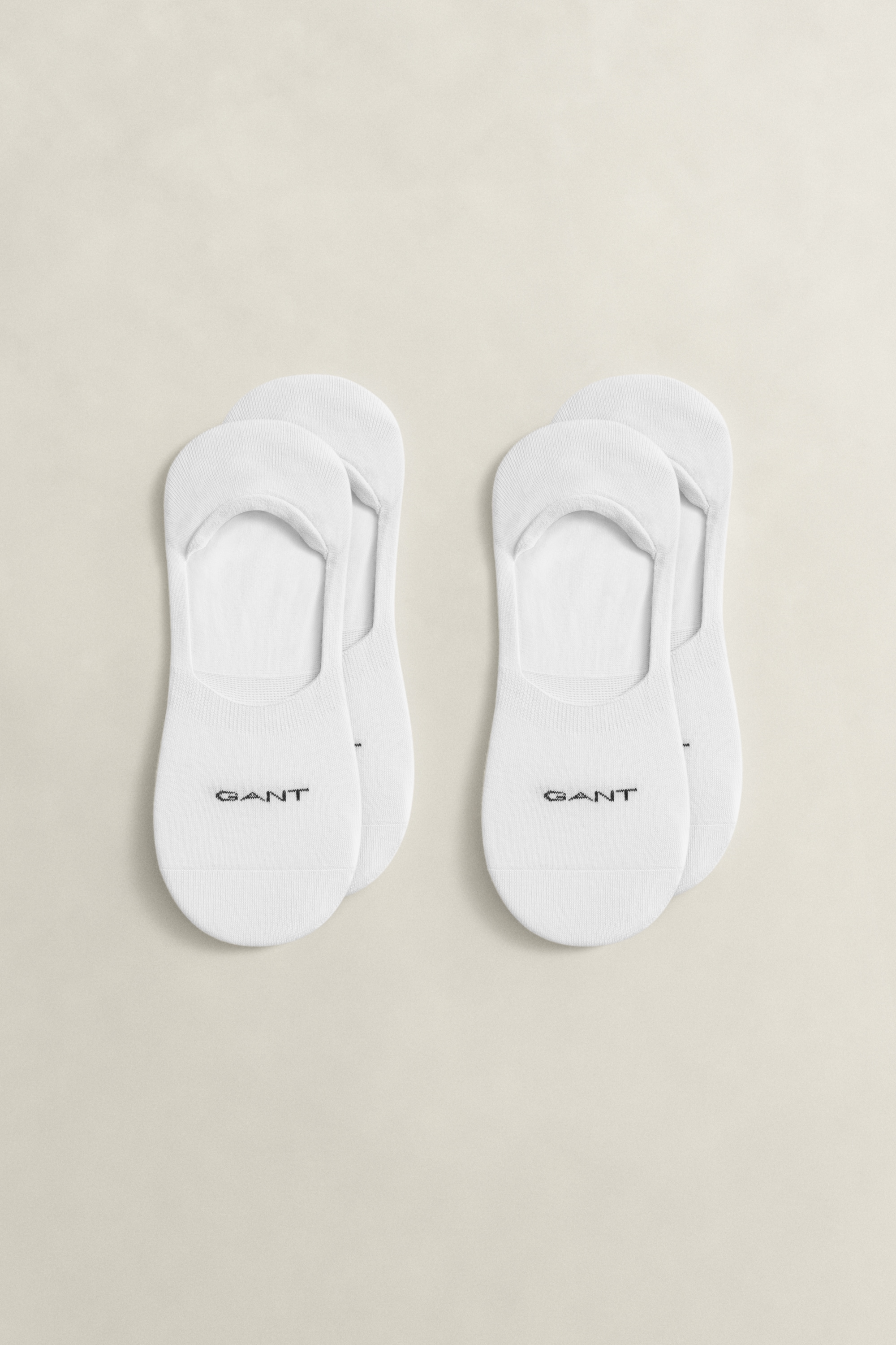 Gant Chaussons »INVISIBLE SOCKS 2-PACK« mit Silikonbesatz am Fersenbereich
