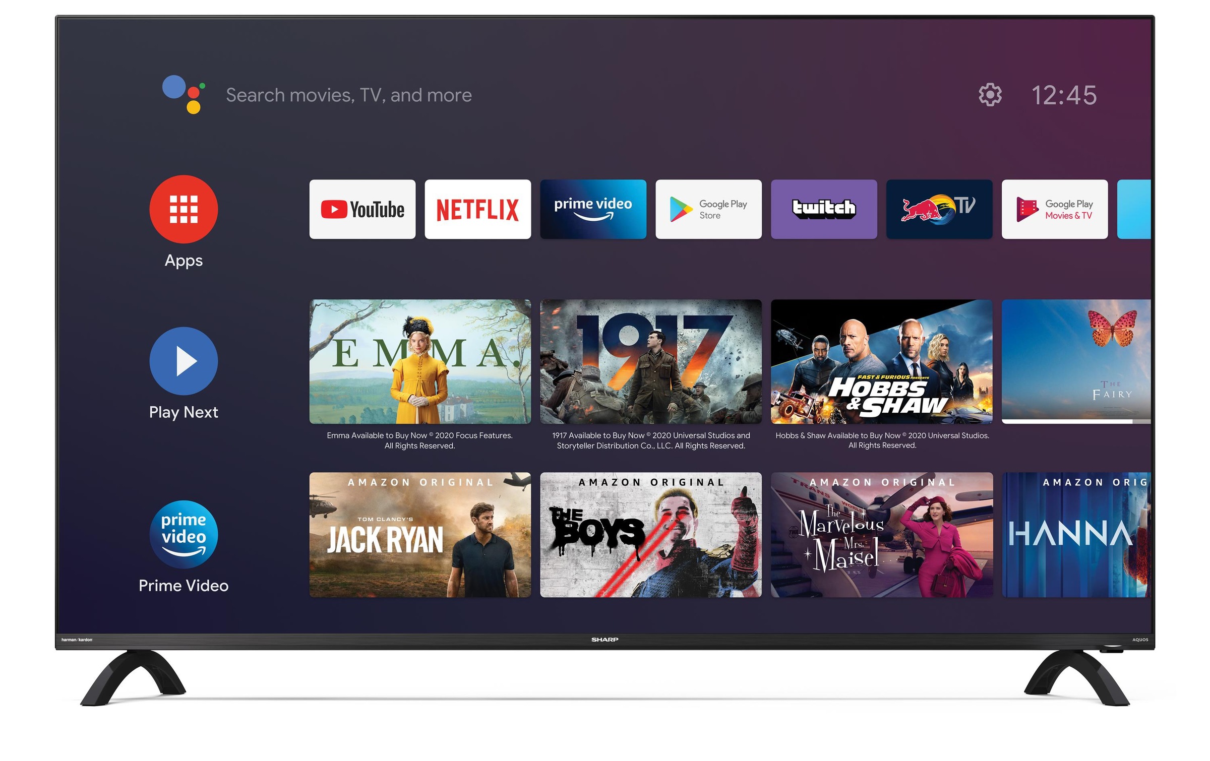 Sharp LCD-LED Fernseher »65DL3EA«, 4K Ultra HD, Android TV