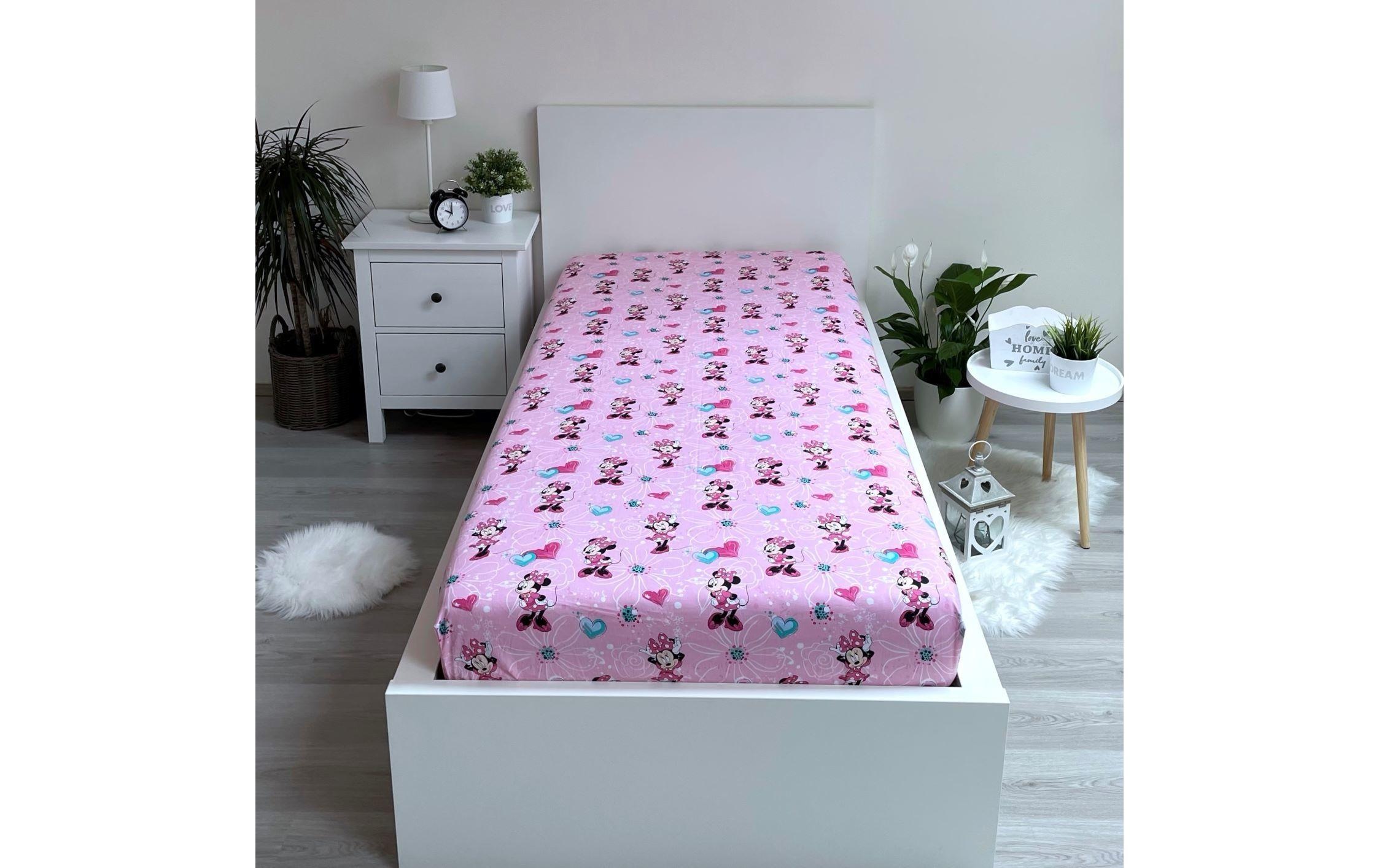 Spannbettlaken »Jerry Fabrics Minnie Flowers 90 x 200 cm«