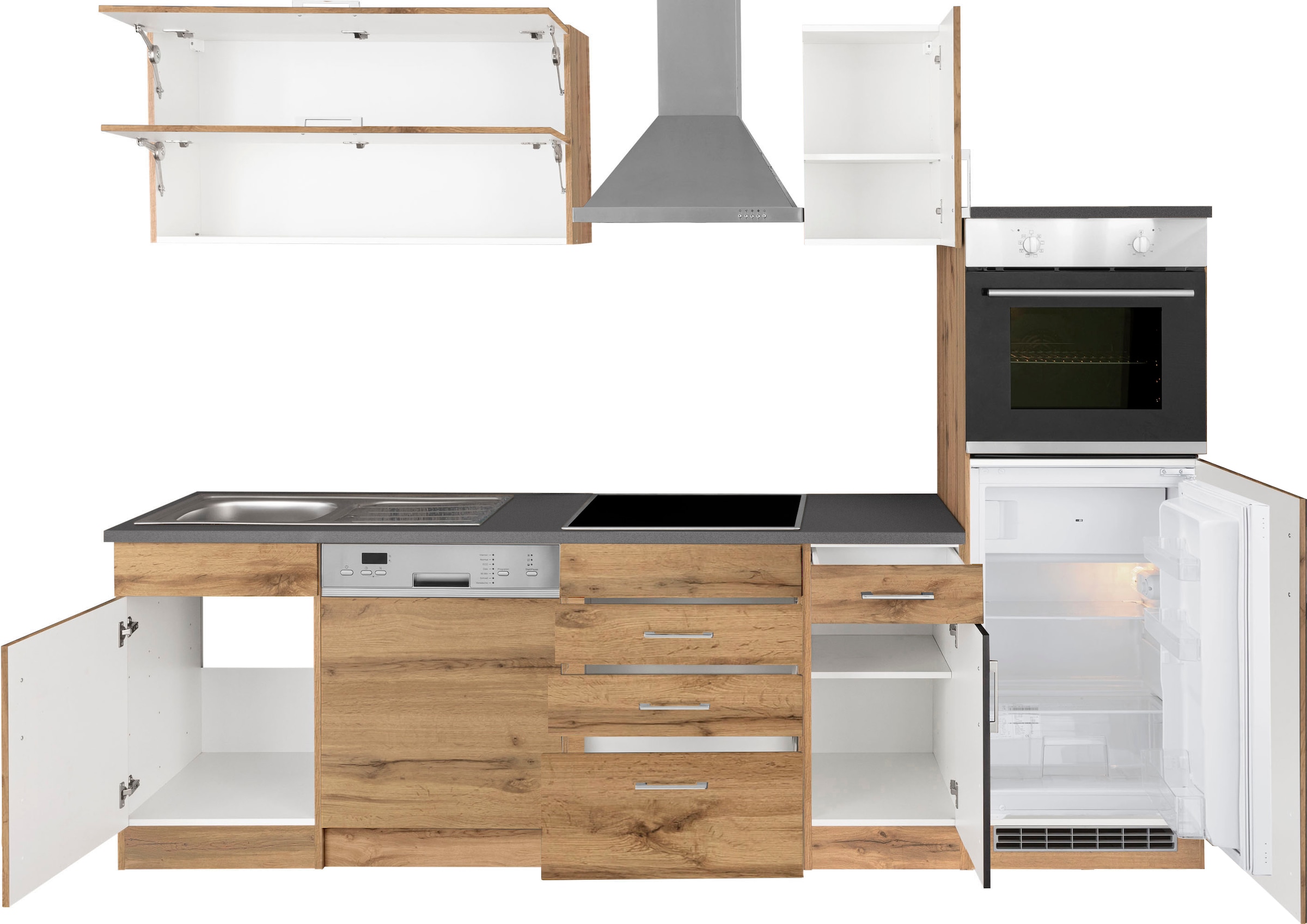 KOCHSTATION Kitchenette »KS-Colmar« sans appareils électriques, largeur 270 cm