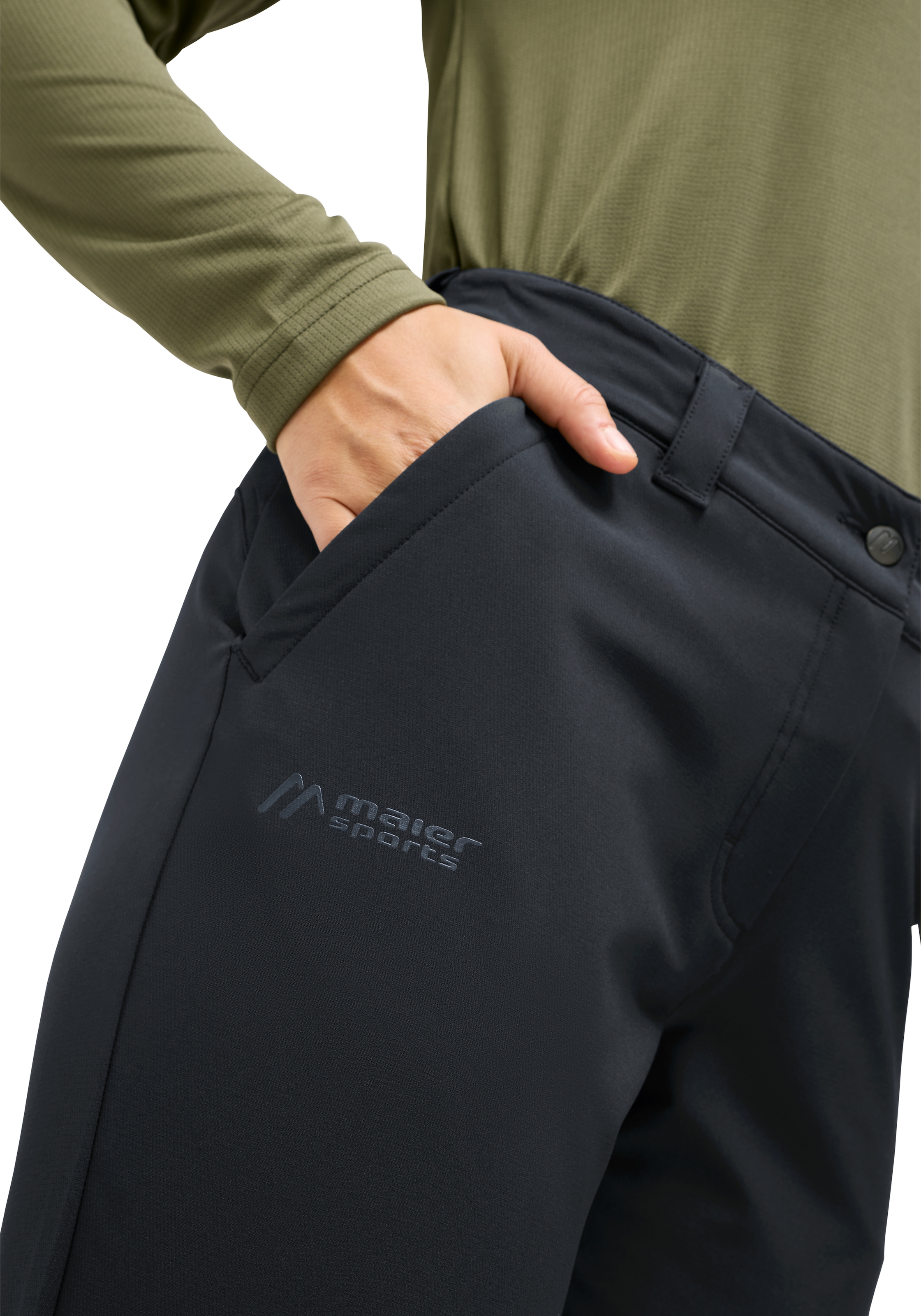 Maier Sports Pantalon de plein air »DA-HOSE EL. ESSENTIAL FLEX W«  style sportif, pour activités actives, en polyester et élasthanne