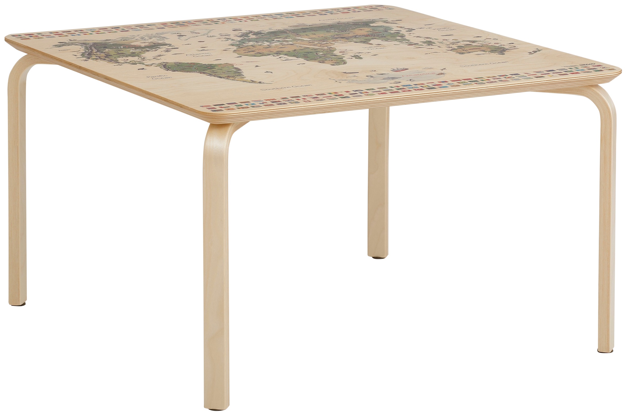 Image of Lüttenhütt Kindertisch »Pippa«, mit Weltkarte auf der Oberplatte bei Ackermann Versand Schweiz