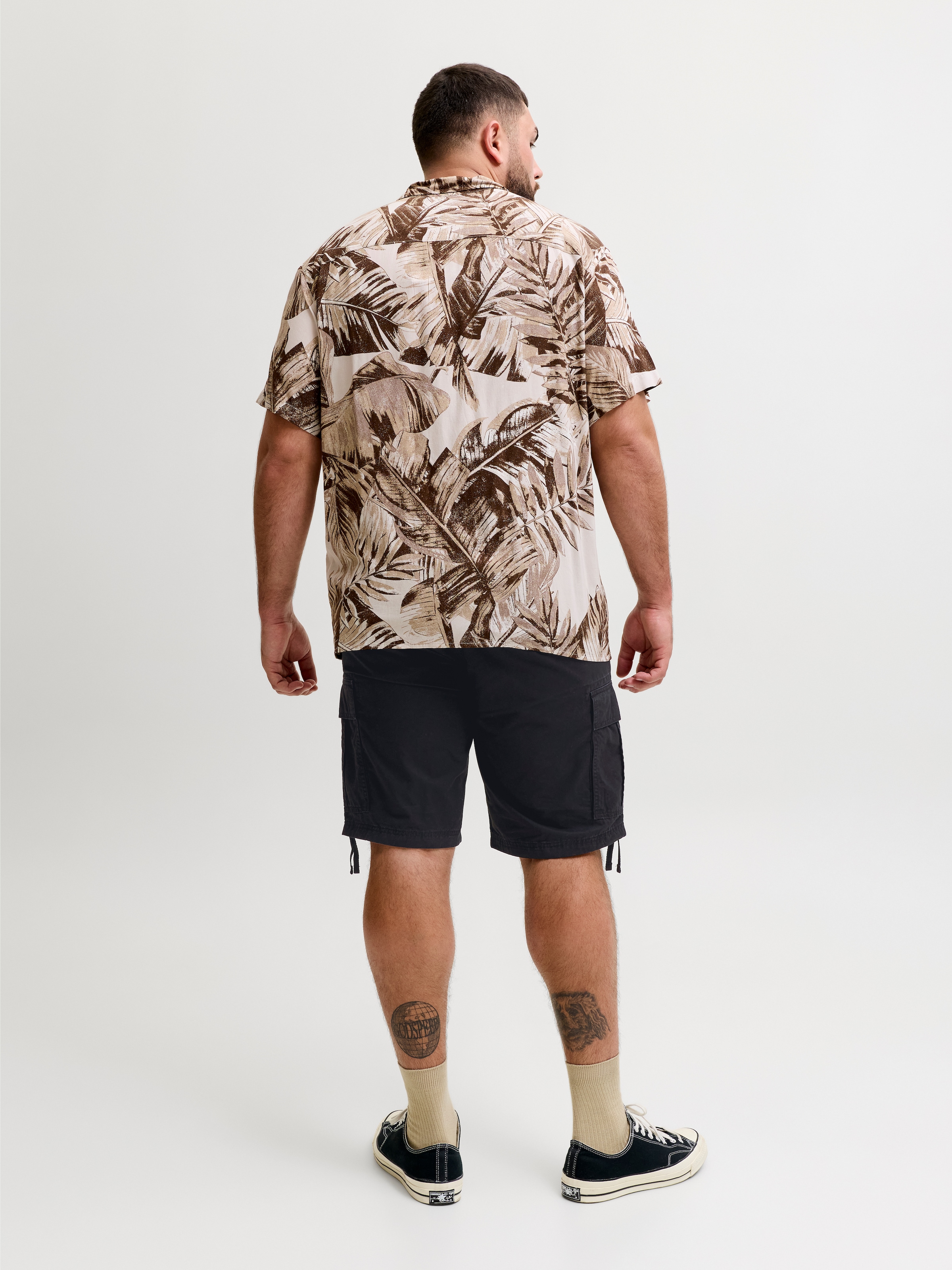Jack & Jones PlusSize Cargoshorts »JPSTCOLE FRANK CARGO SHORT MID SN PLS«  mit Taschenbändern