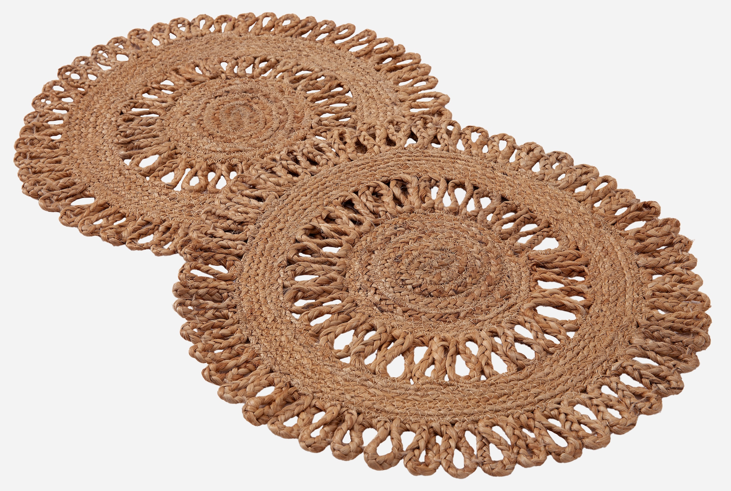 my home Set de table »Aimka« Handgefertigt, 35x35, rund