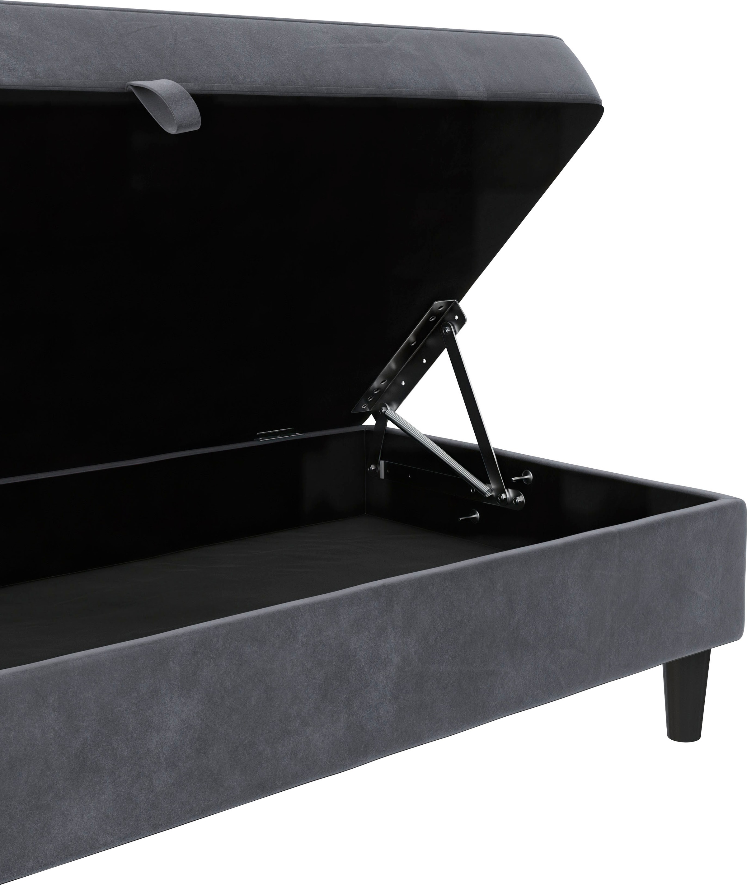 Dorel Home Stauraumhocker »Hartford« Polsterhocker mit Stauraum, frei im Raum stellbar, Sitzhöhe 43 cm