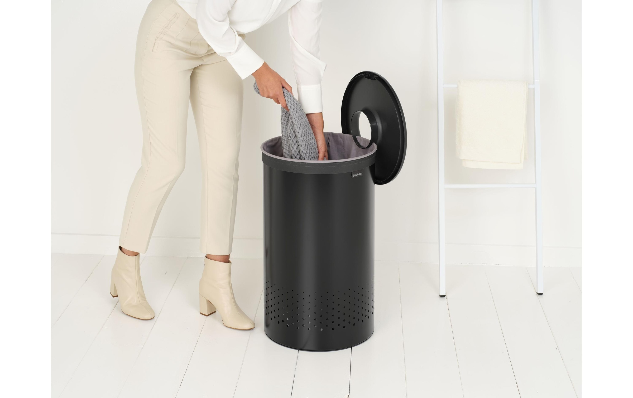 Brabantia Wäschekorb »60 l, Schwarz«, (1 St.)