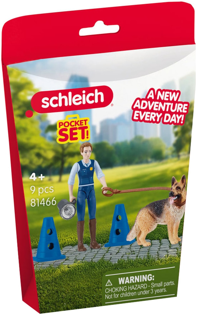 Schleich® Personnage de jeu »POCKET SET, Polizeieinsatz (81466)«