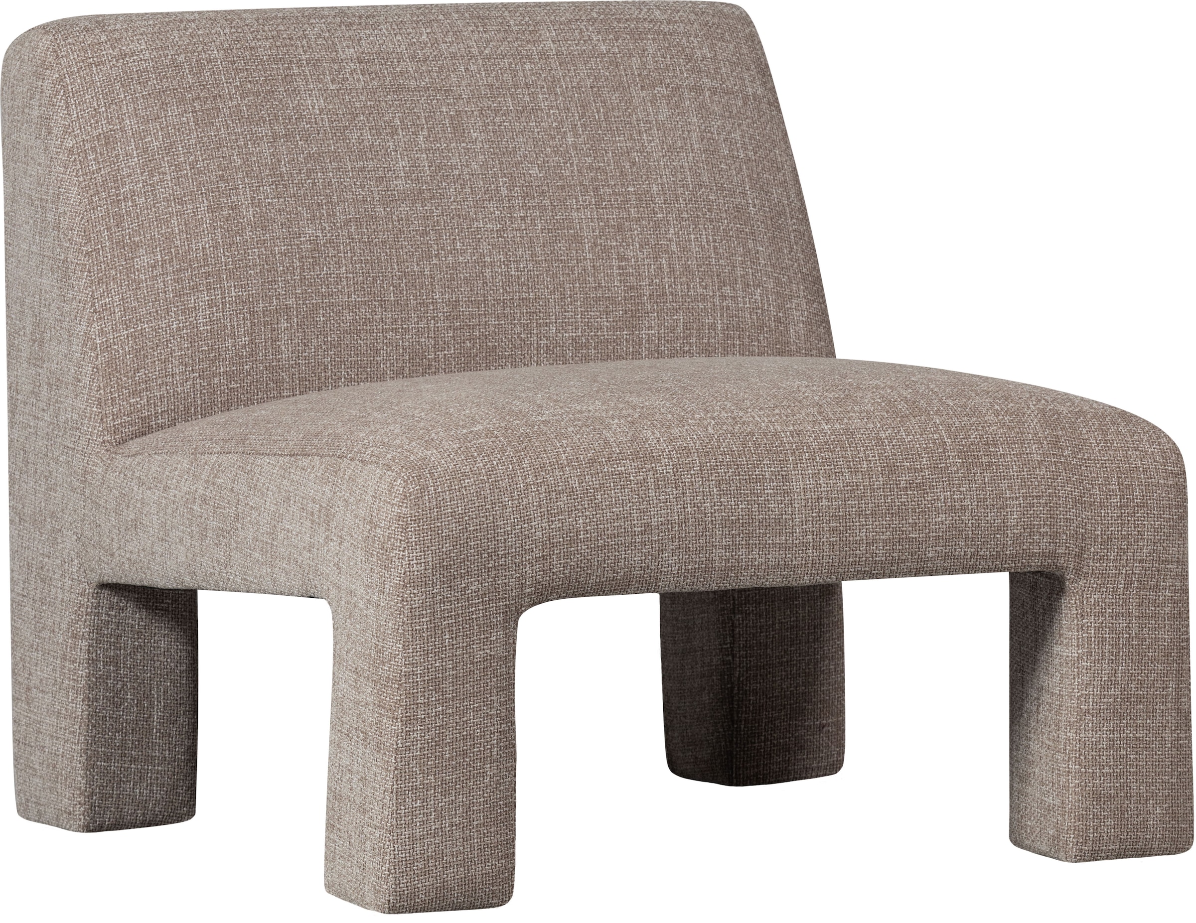 Image of WOOOD Sessel "Lavid Synthesefaser-Webstoff vollständig bezogen H 86 x B 71 x T 71 cm" Tragkraft 120 kg, Maximale Verschleissfestigkeit, abgerundeter Form