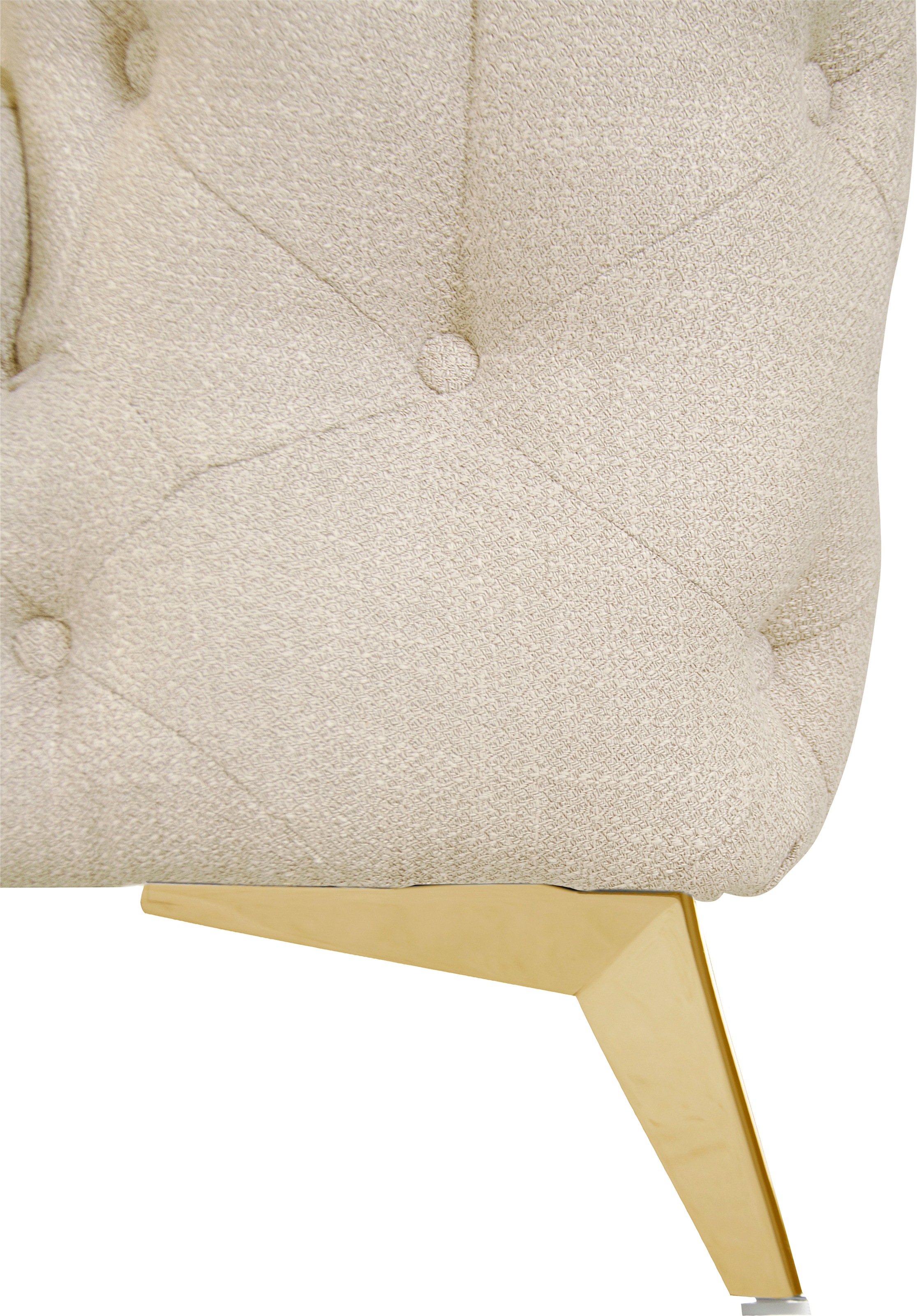 Home affaire Chesterfield-Sofa »Glynis« aufwändige Knopfheftung, moderne Chesterfield Optik, Fussfarbe wählbar
