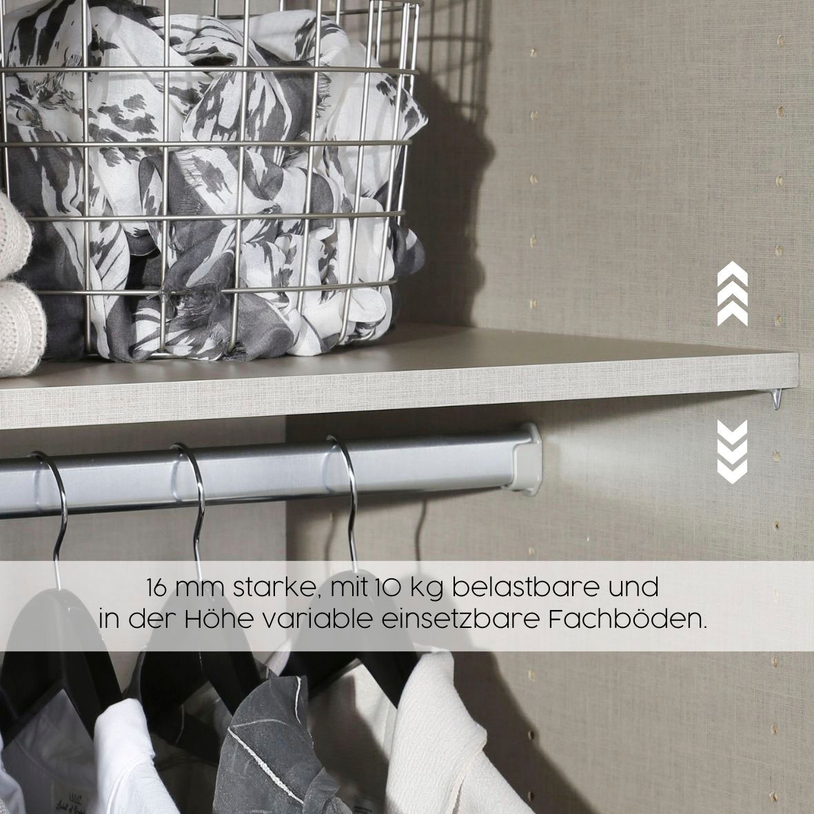 rauch Kleiderschrank »Schrank Garderobe Wäscheschrank HERSBRUCK in 2 Breiten« Breiten: 226 oder 271 cm, Höhe 210 cm,  mit 6 grosszügigen Schubladen sowie Spiegeltüren MADE IN GERMANY