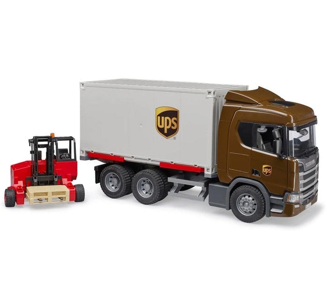 Bruder® Spielzeug-LKW »SCANIA Super UPS Logistics Truck«, Einsatzfahrzeug