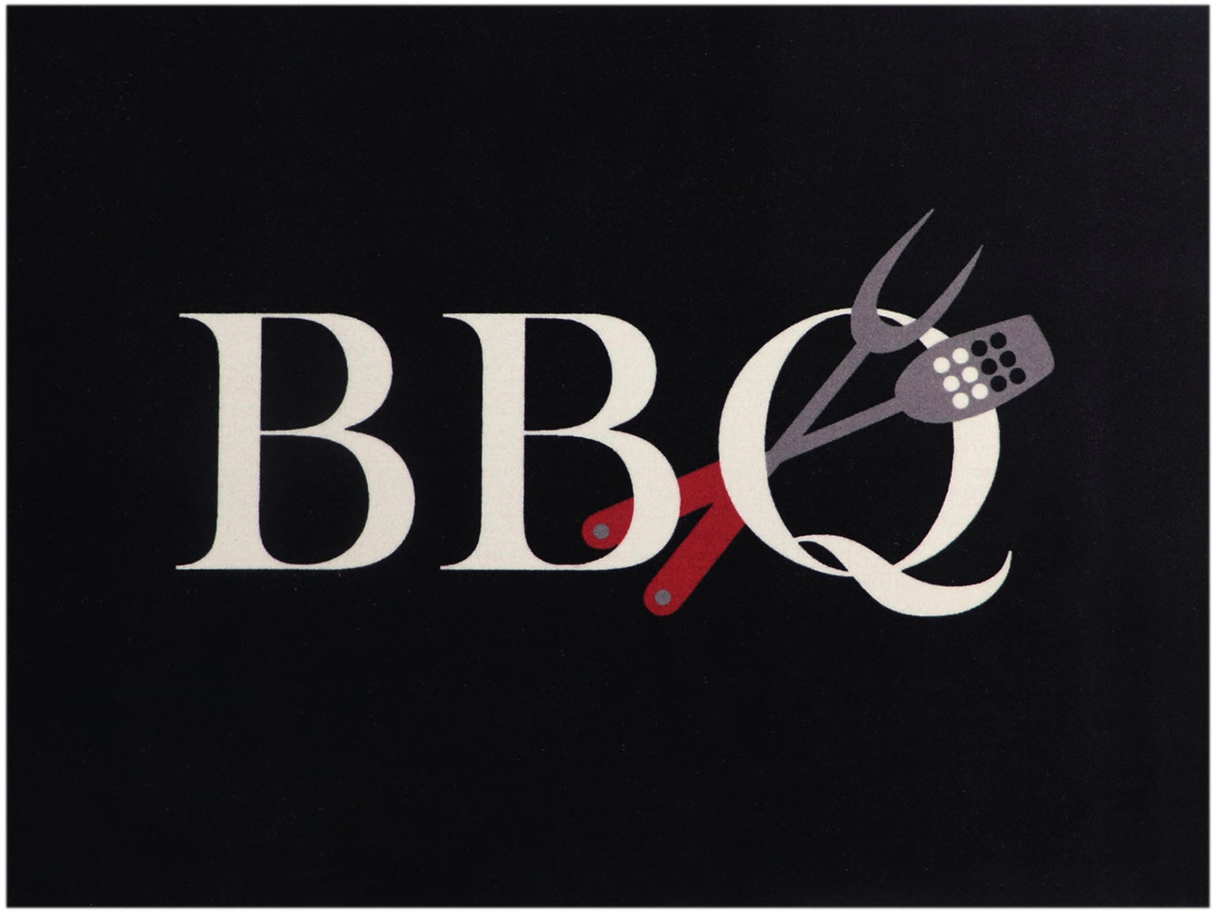 Image of Primaflor-Ideen in Textil Fussmatte "BBQ Grillunterlage schwarz, Made in Belgium" rechteckig 5 mm Höhe Grillmatte ideal als Bodenschutz, mit Spruch, rutschhemmend, waschbar