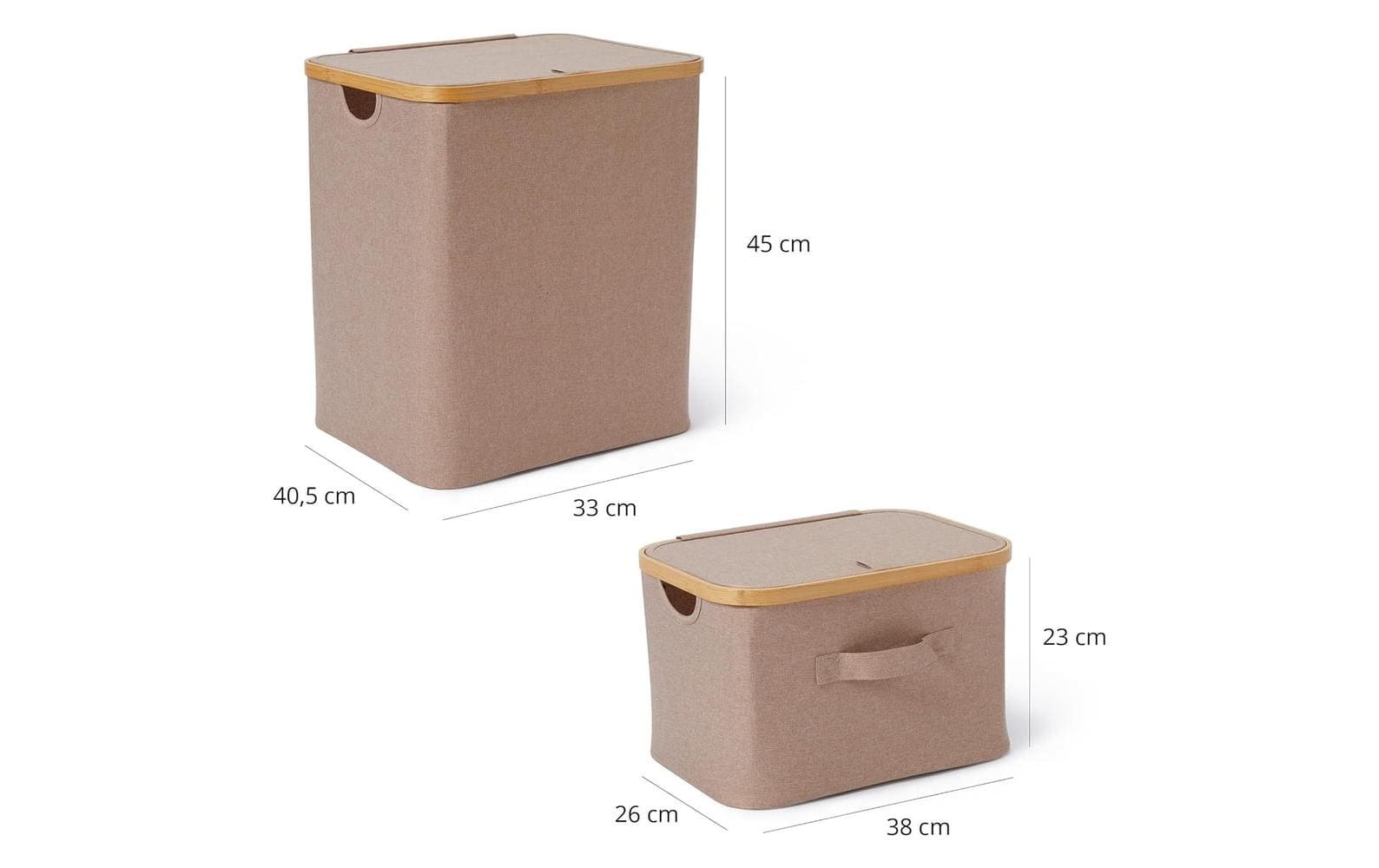 Lumaland Aufbewahrungsbox »mit Deckel 3 Stück«