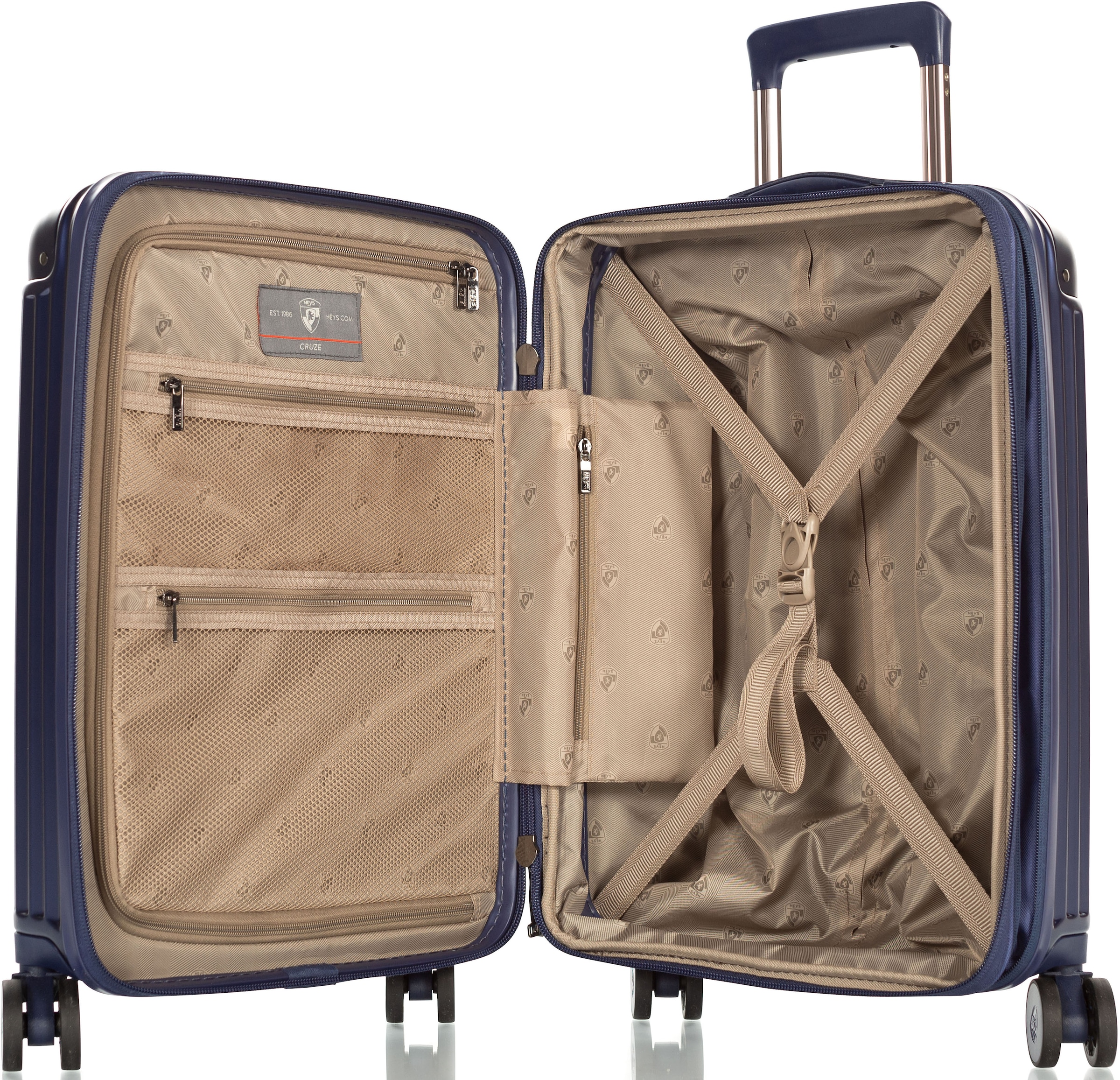 Heys Hartschalen-Trolley »Cruze, verschiedene Grössen und Farben«, 4 Rollen, Heys x Joachim Llambi Reisegepäck TSA Schloss Volumenerweiterung