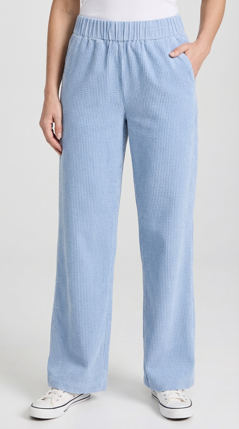 Image of Marc OPolo DENIM Cordschlupfhose Weites, gerades Bein, mit lässiger Bubble-Struktur