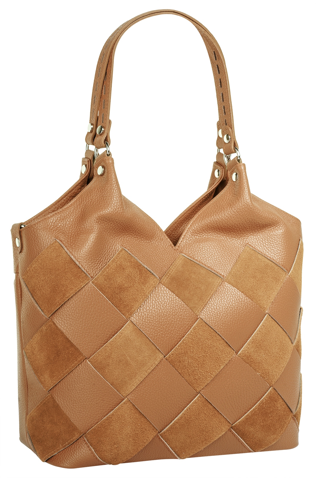 Samantha Look Shopper, echt Leder, Made in Italy