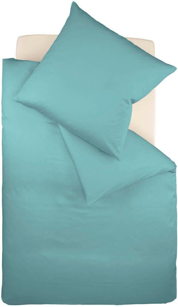 fleuresse Linge de lit »Colours in 135x200, 155x220 oder 200x200 cm« 2 cuis Bettwäsche aus 100% Baumwolle, uni, mit Reissverschluss