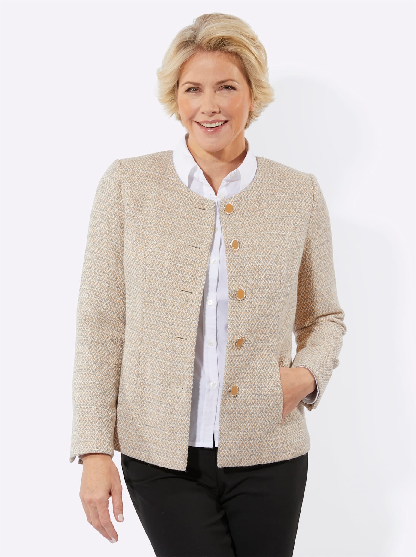 Image of Classic Jackenblazer "Bouclé-Blazer"