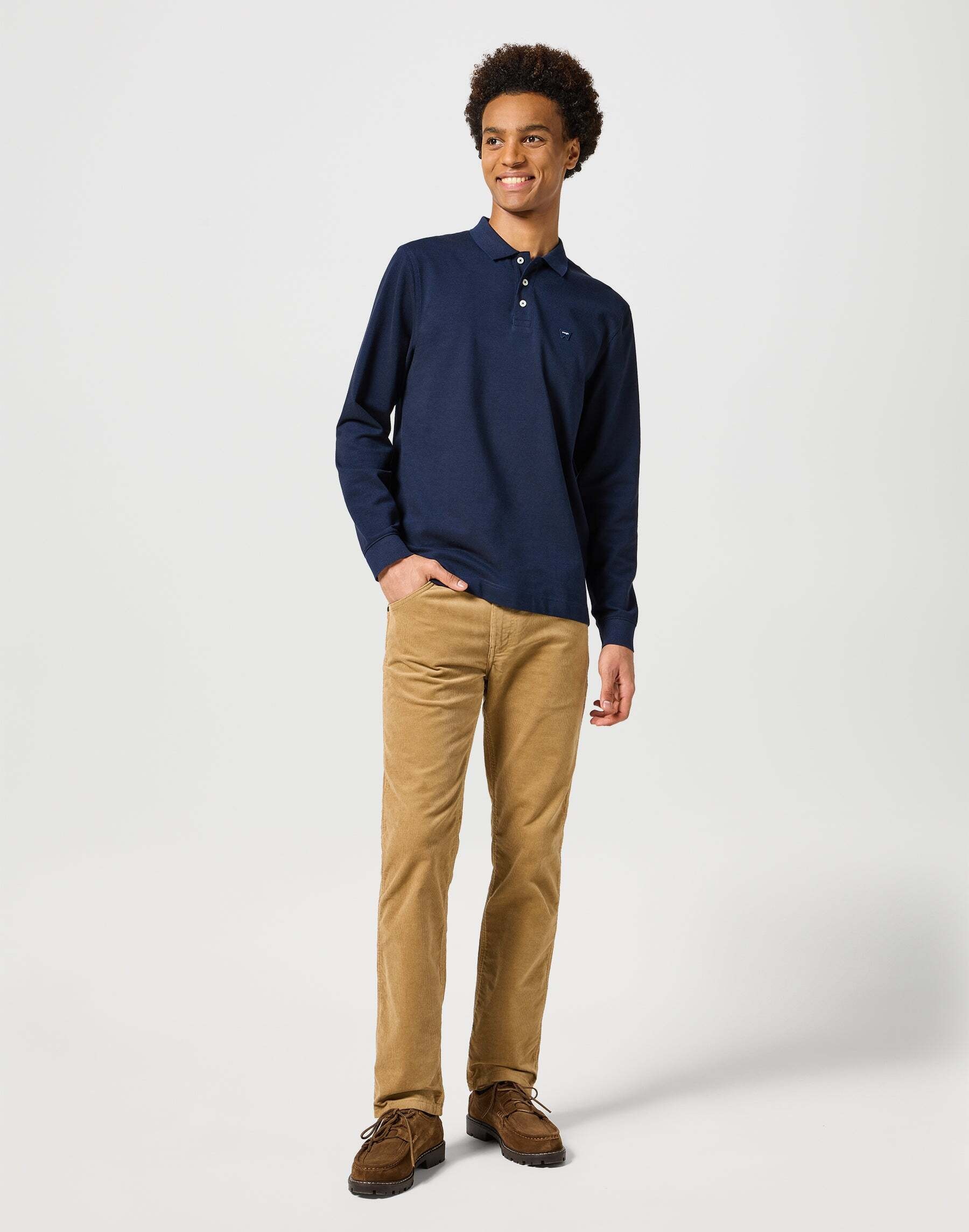 Wrangler Langarm-Poloshirt »Wrangler Langarmpolo Longsleeves Refined Polo«