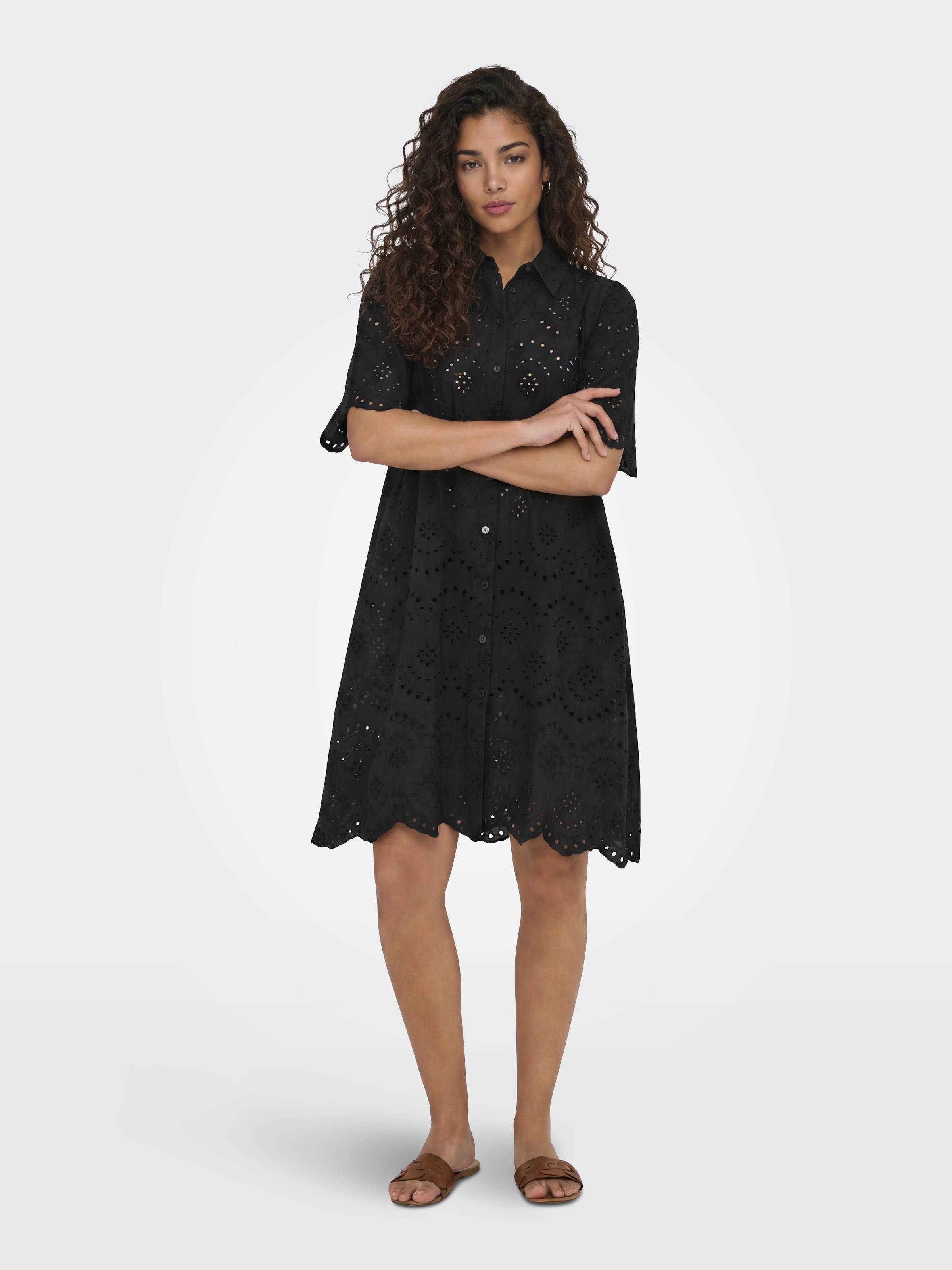 ONLY Robe en dentelle »ONLVALAIS S/S DRESS WVN NOOS«