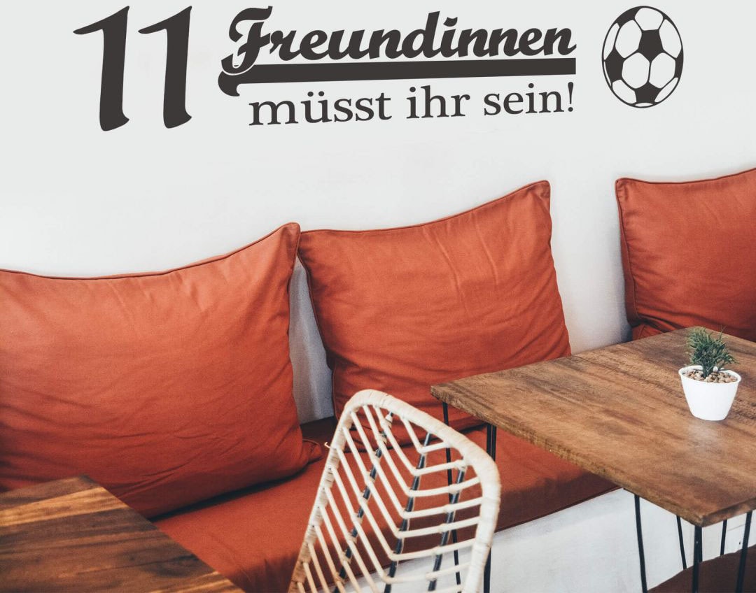 Wall-Art Wandtattoo »Fussball 11 Freundinnen«, (1 St.), selbstklebend, entfernbar