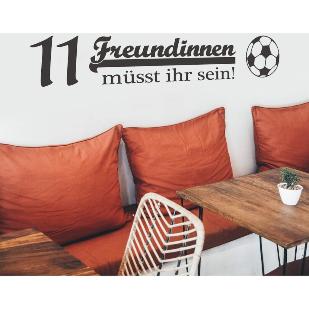 Wall-Art Wandtattoo »Fussball 11 Freundinnen«, (1 St.)