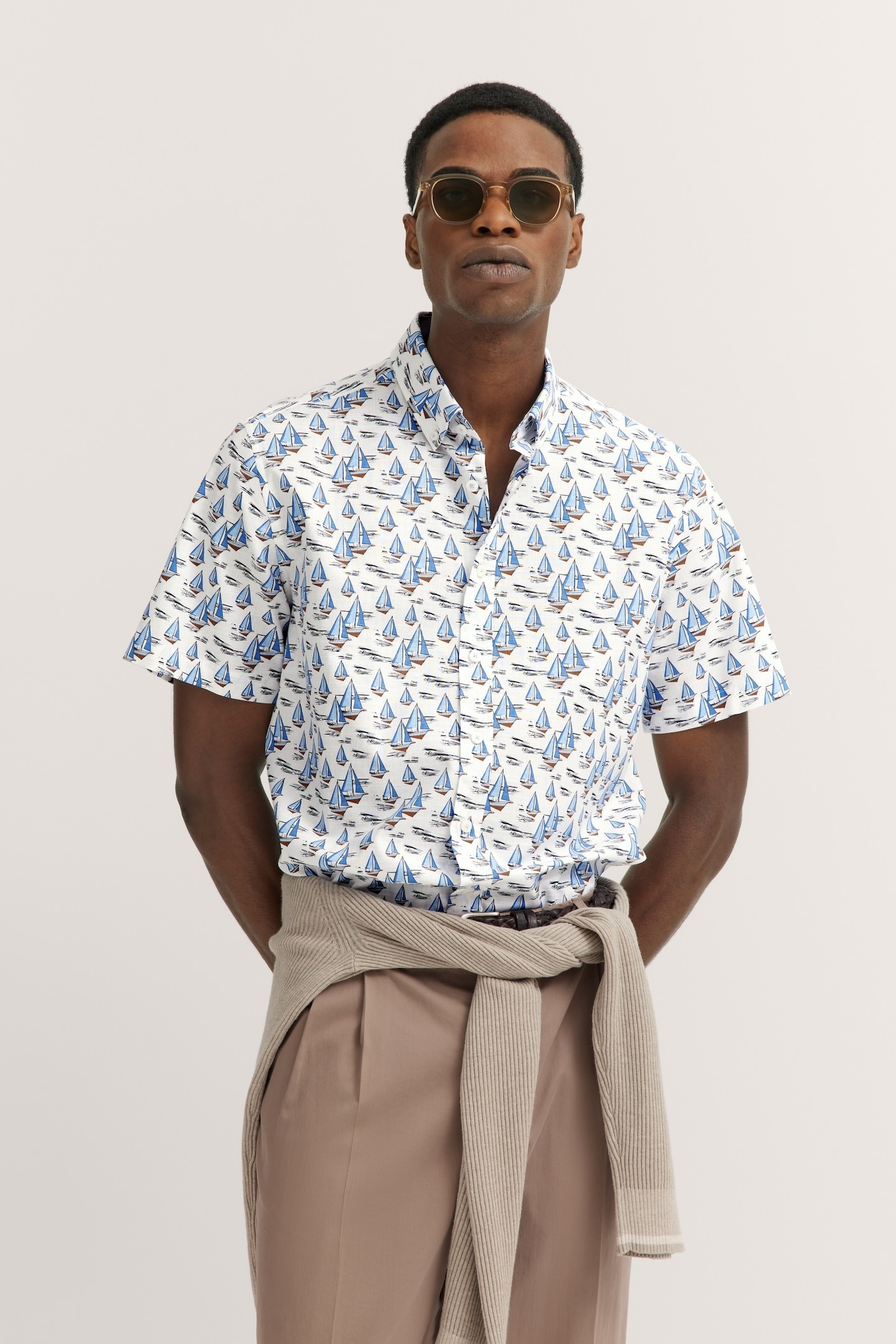Image of bugatti Kurzarmhemd mit Button-Down-Kragen