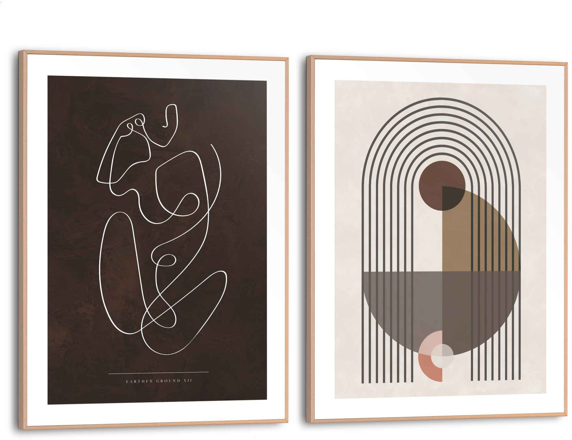 Image of Reinders! Wandbild »Abstrakte Linien Formen - Frau - Linienzeichnung«, (2 St.) bei Ackermann Versand Schweiz