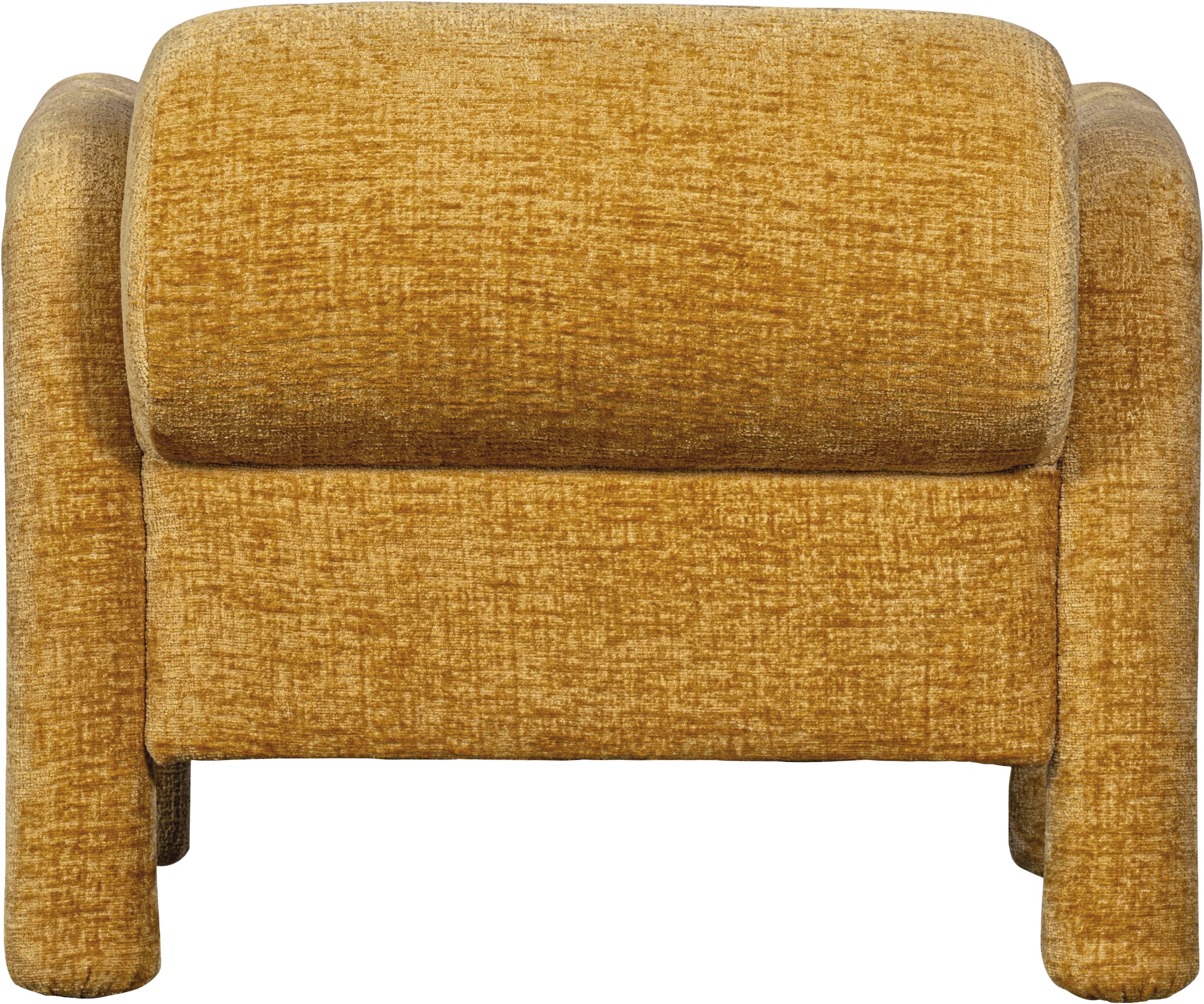 WOOOD Loungesessel »Lenny mit Grobstruktur-Velvetbezug und Armlehnen B 76 x T 82 x H 65 cm« Sehr hohe Verschleissfestigkeit, Tragkraft 120 kg, Pfleiglicht