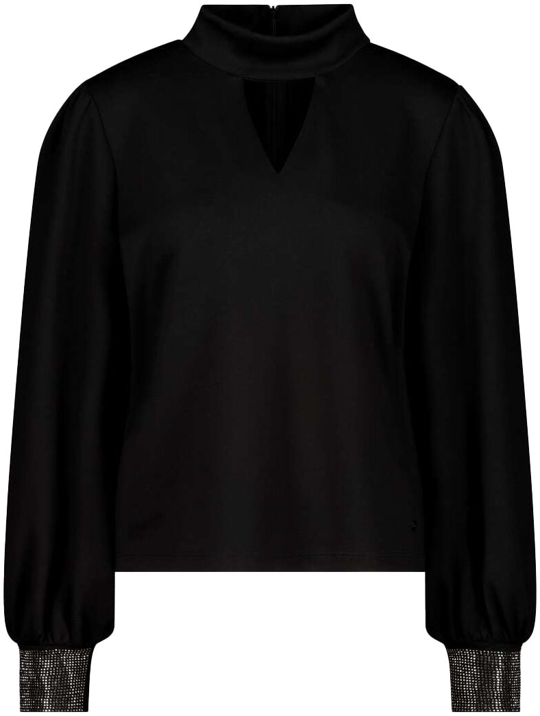 Monari Stehkragenshirt, mit Cutout