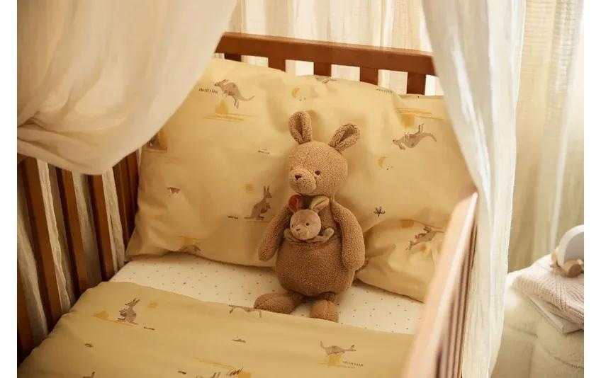Jollein Linge de lit pour enfants »Kangaroots 120 x 150 cm«