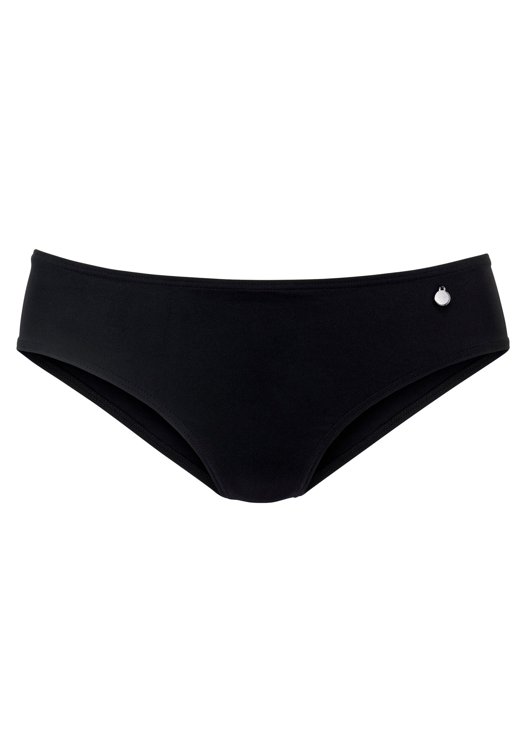 LASCANA Bikini-Hose Merilyn uni und bedruckt