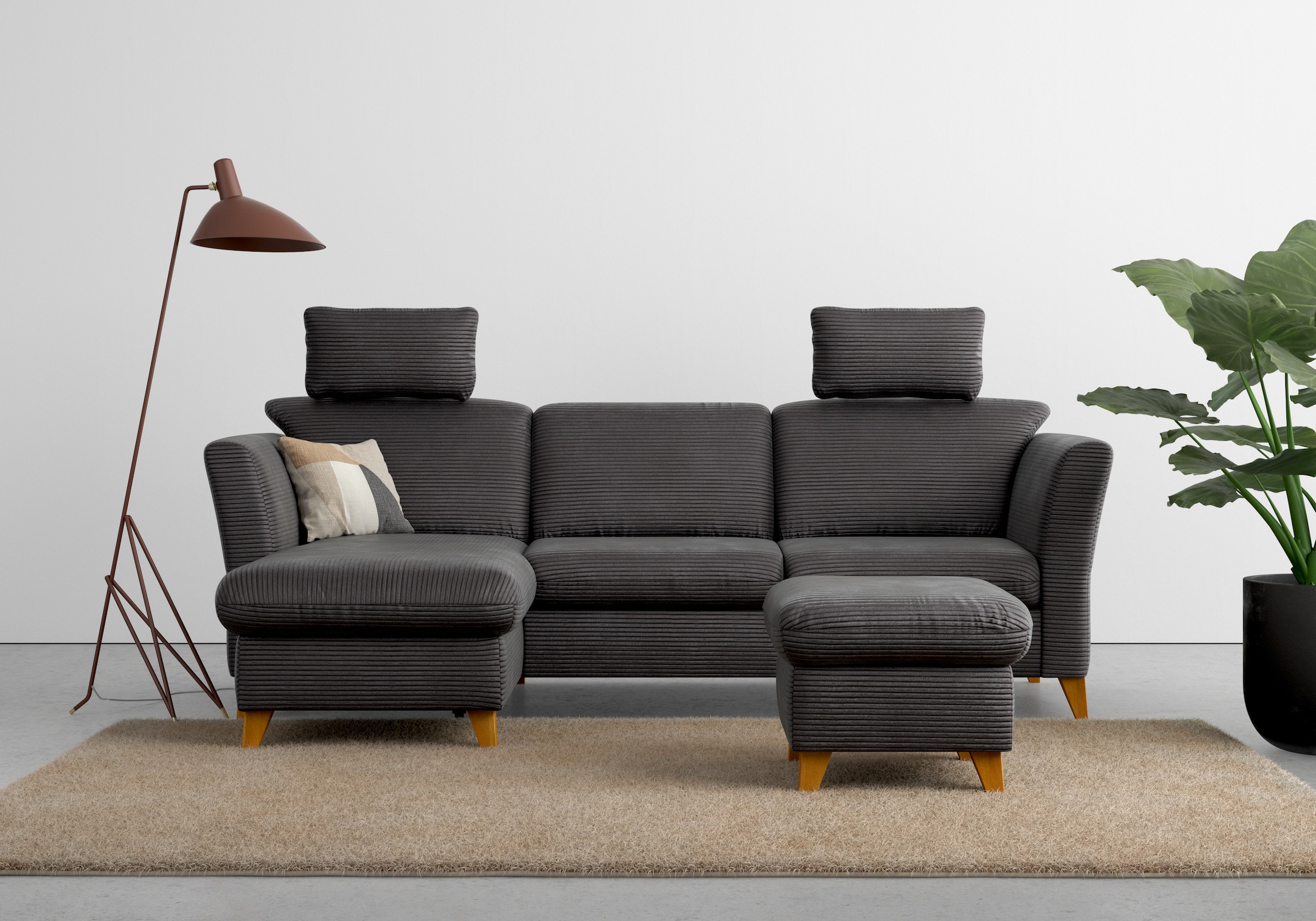 Image of Home affaire Ecksofa "6" wahlweise mit Bettfunktion und Bettkasten, inkl. Federkern-Polsterung