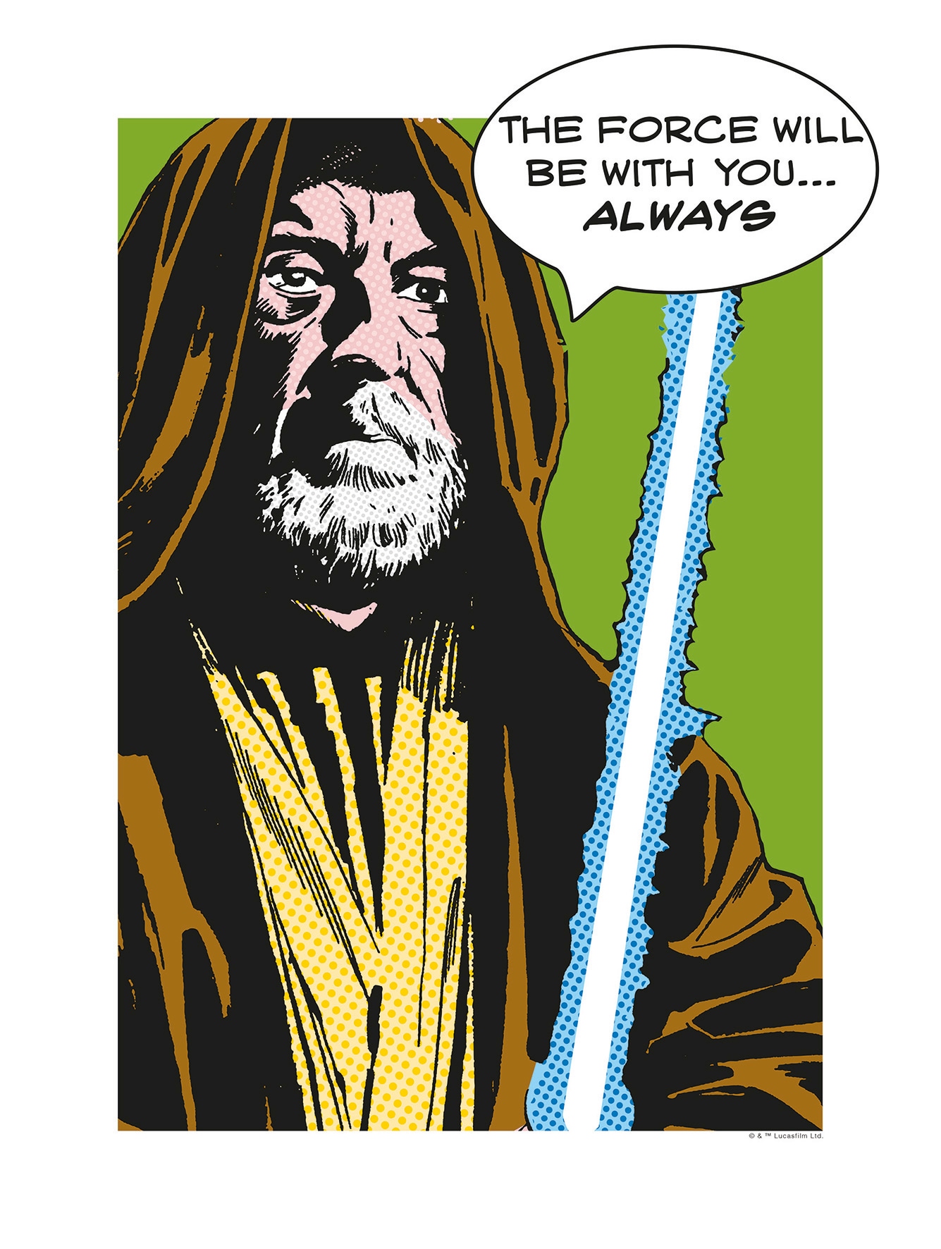 Poster »Star Wars Classic Comic Quote Obi Wan«, Star Wars, (1 St.), Kinderzimmer,...