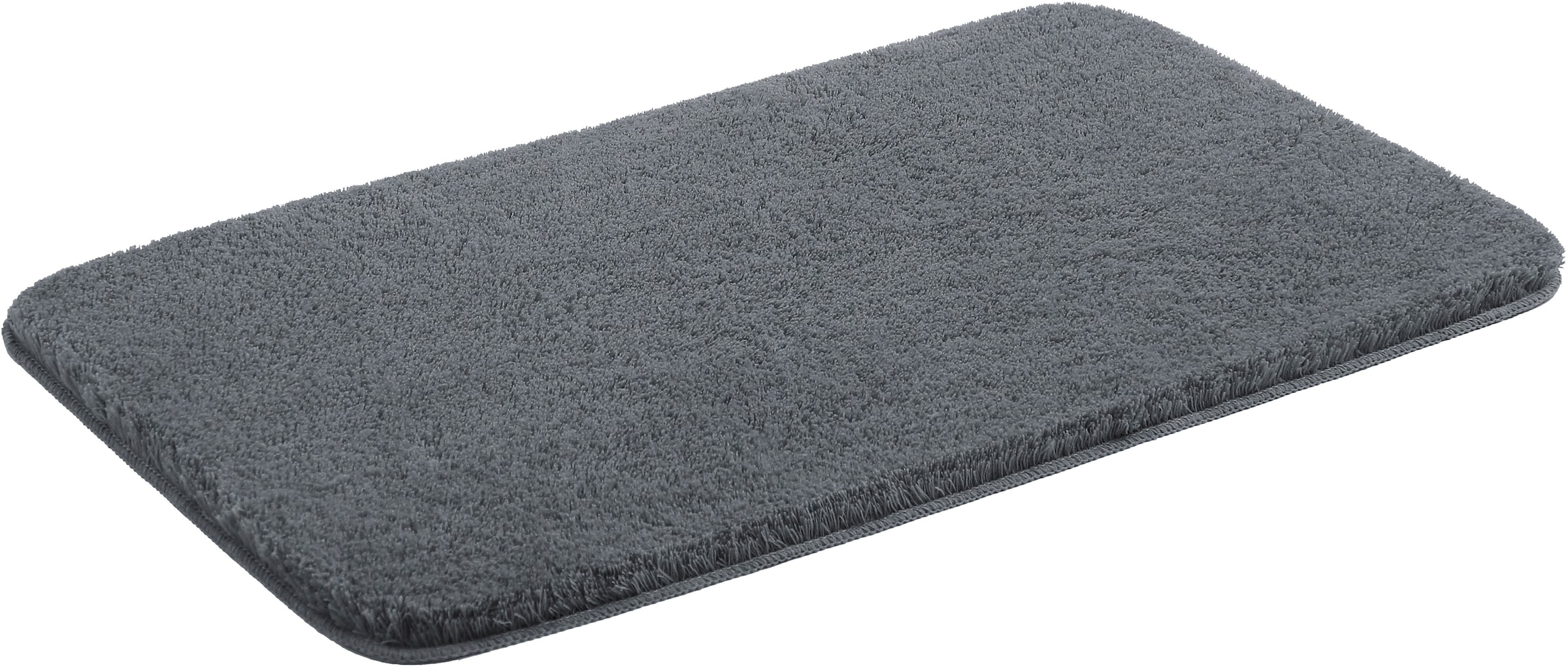 my home Badematte »Merida, Badvorleger, Badezimmer Teppich«, rutschhemmend beschichtet, fussbodenheizungsgeeignet-schnell trocknend-strapazierfähig, Badteppich, Uni Farben, rechteckig, rund & als 2-tlg. Set erhältlich